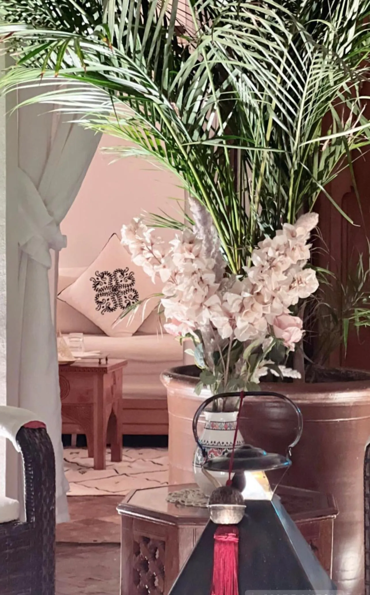 Seating area in Riad Anais Marrakech