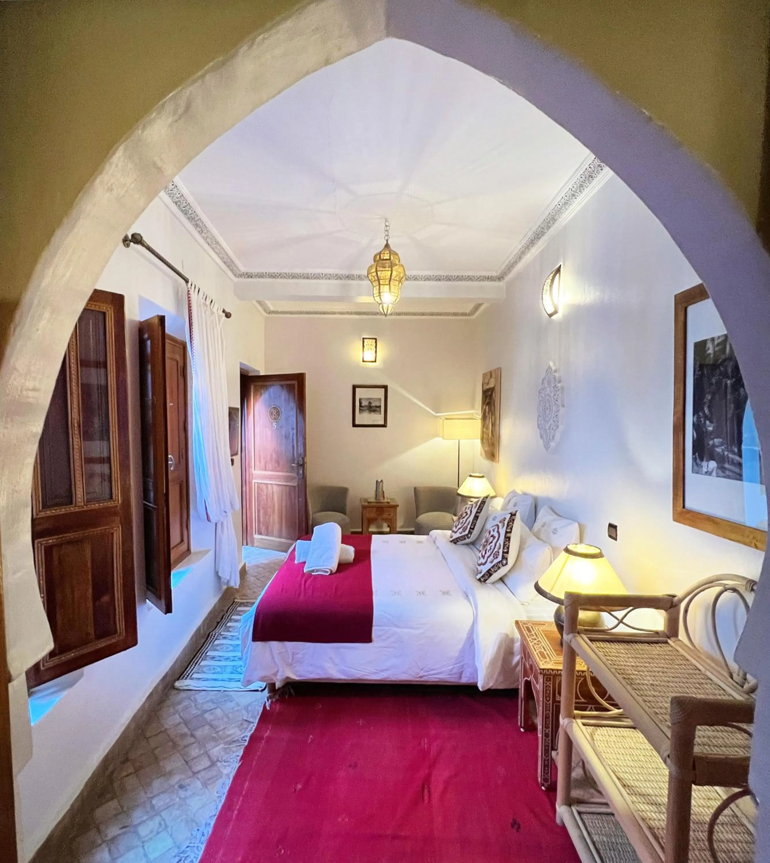 Photo of the whole room, Bed in Riad Anais Marrakech
