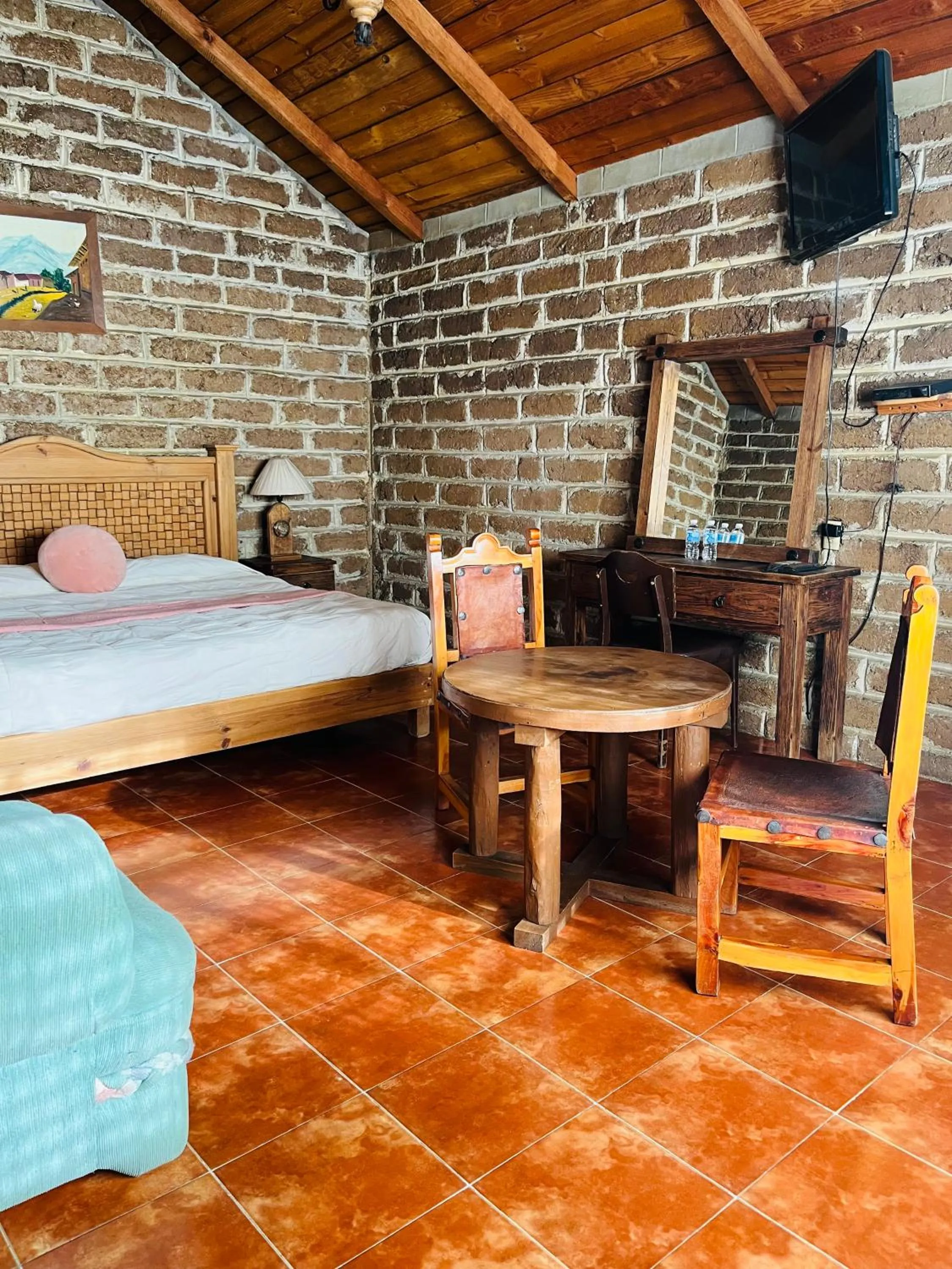 Bed in Cabañas Los Cactus