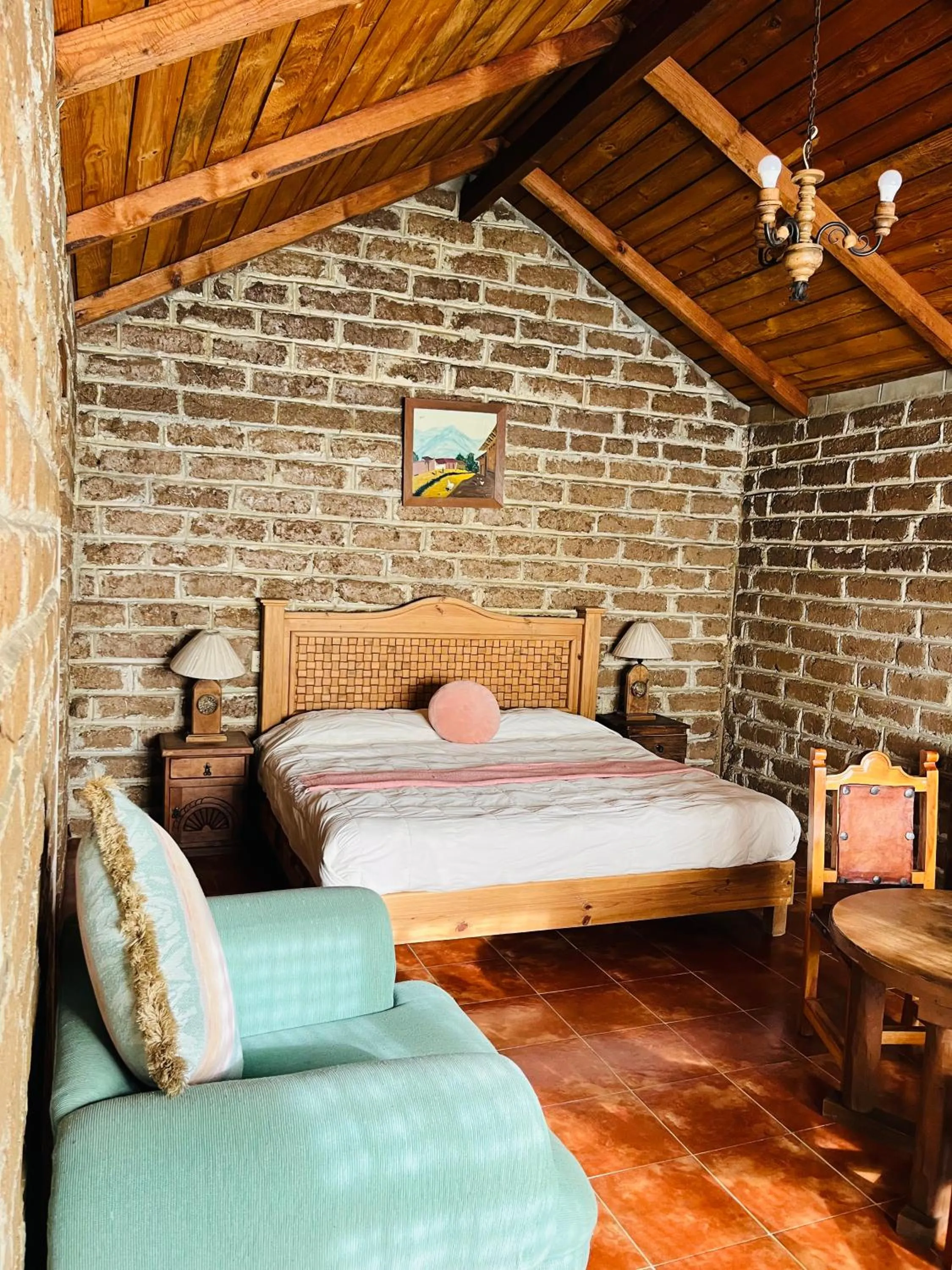 Bed in Cabañas Los Cactus