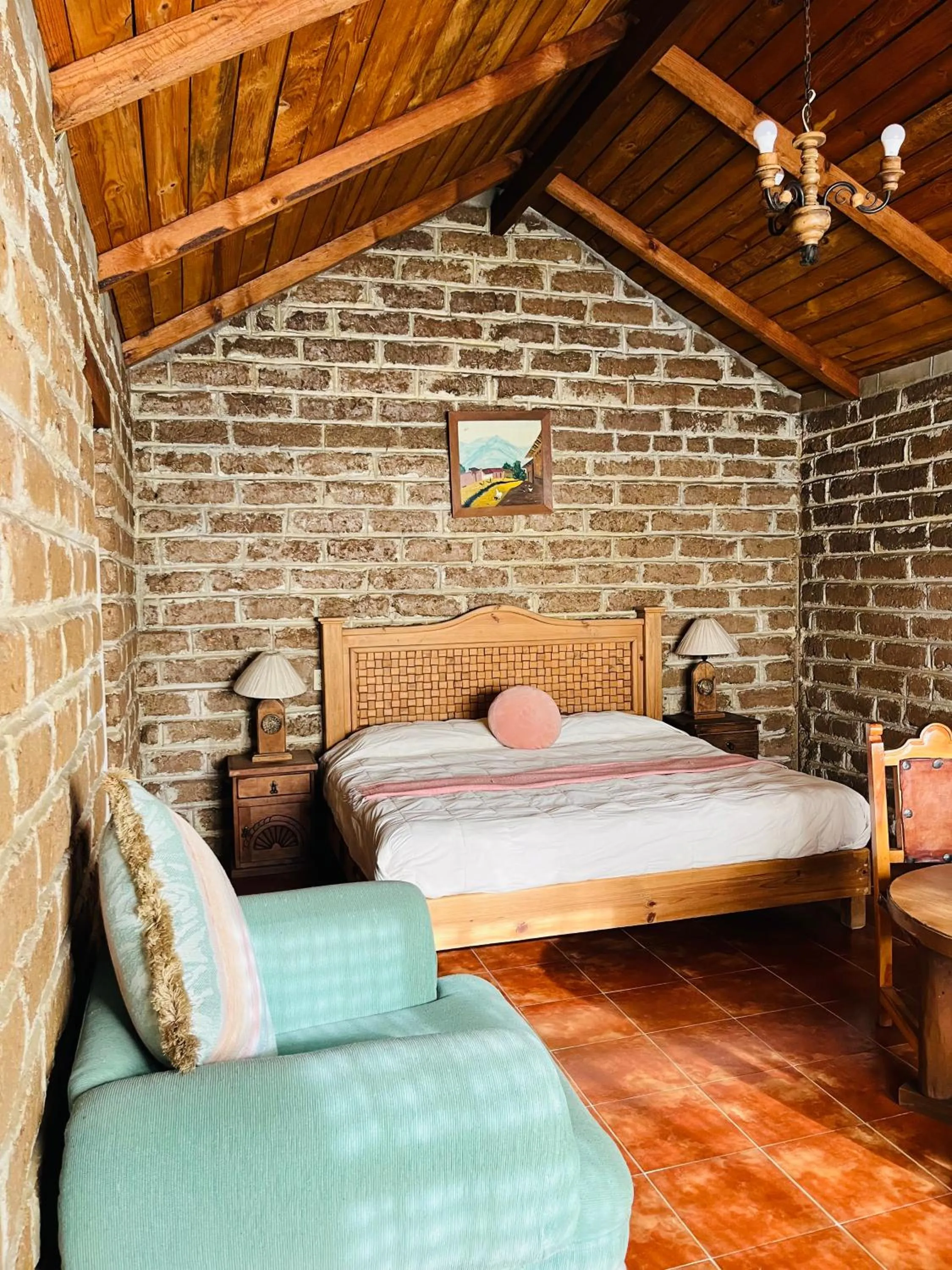 Bed in Cabañas Los Cactus