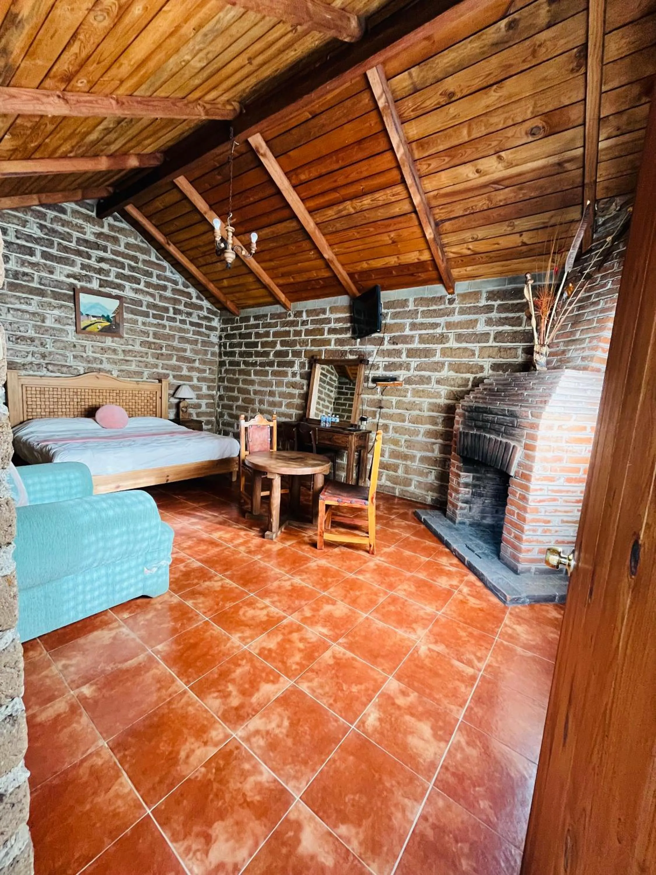 Bed in Cabañas Los Cactus