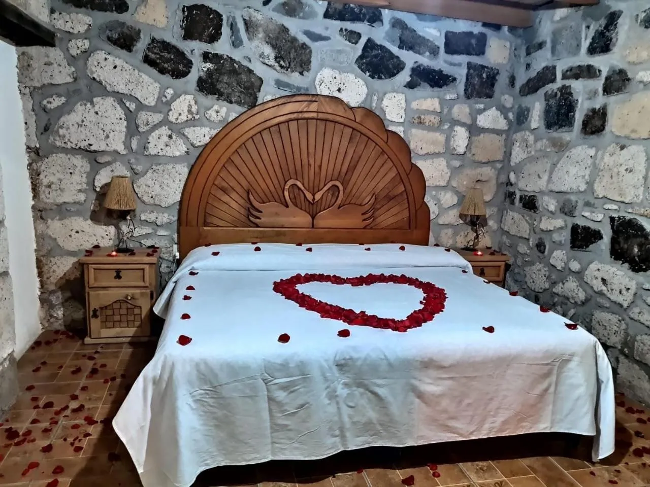 Bed in Cabañas Los Cactus