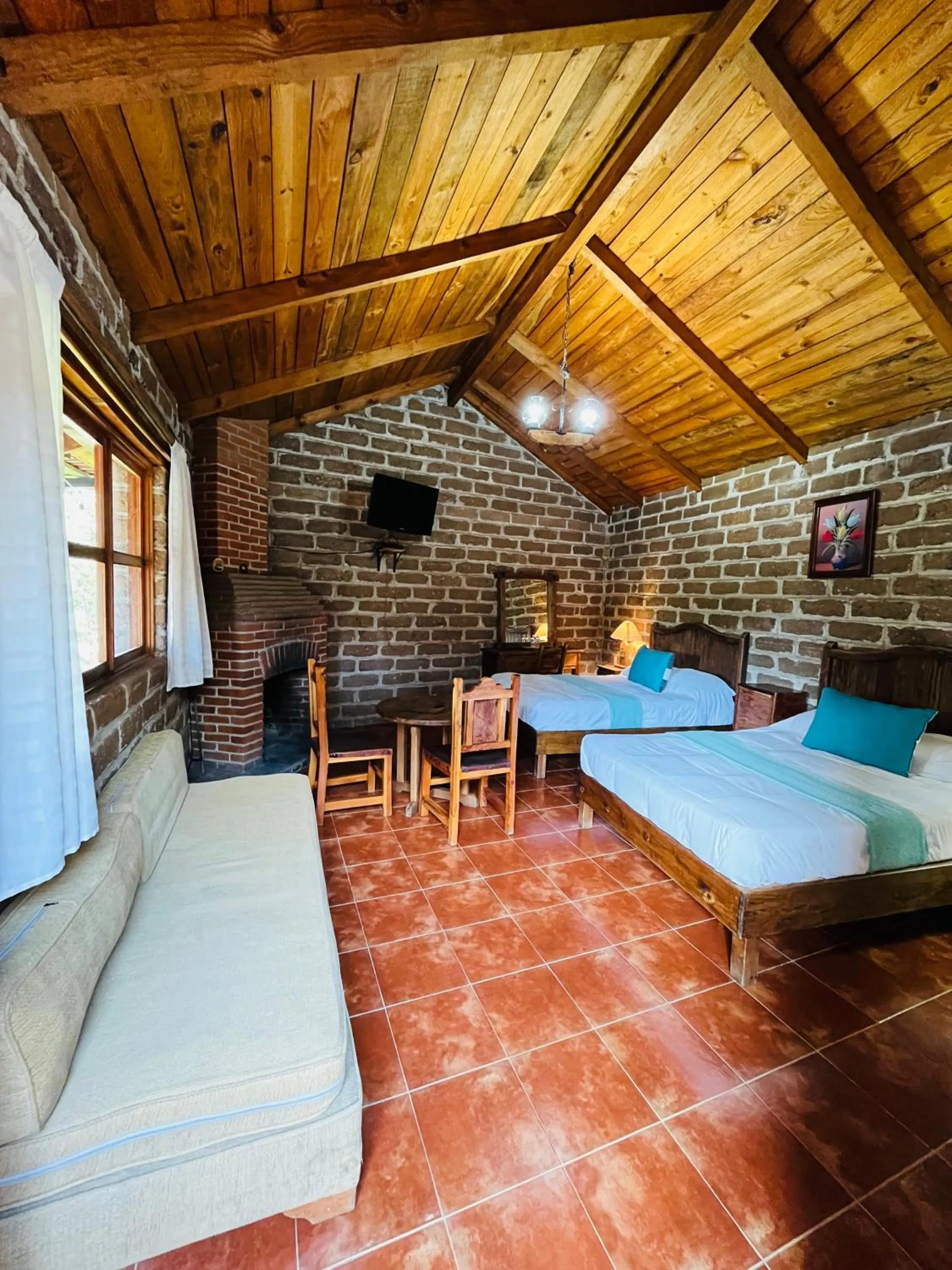 Bed in Cabañas Los Cactus