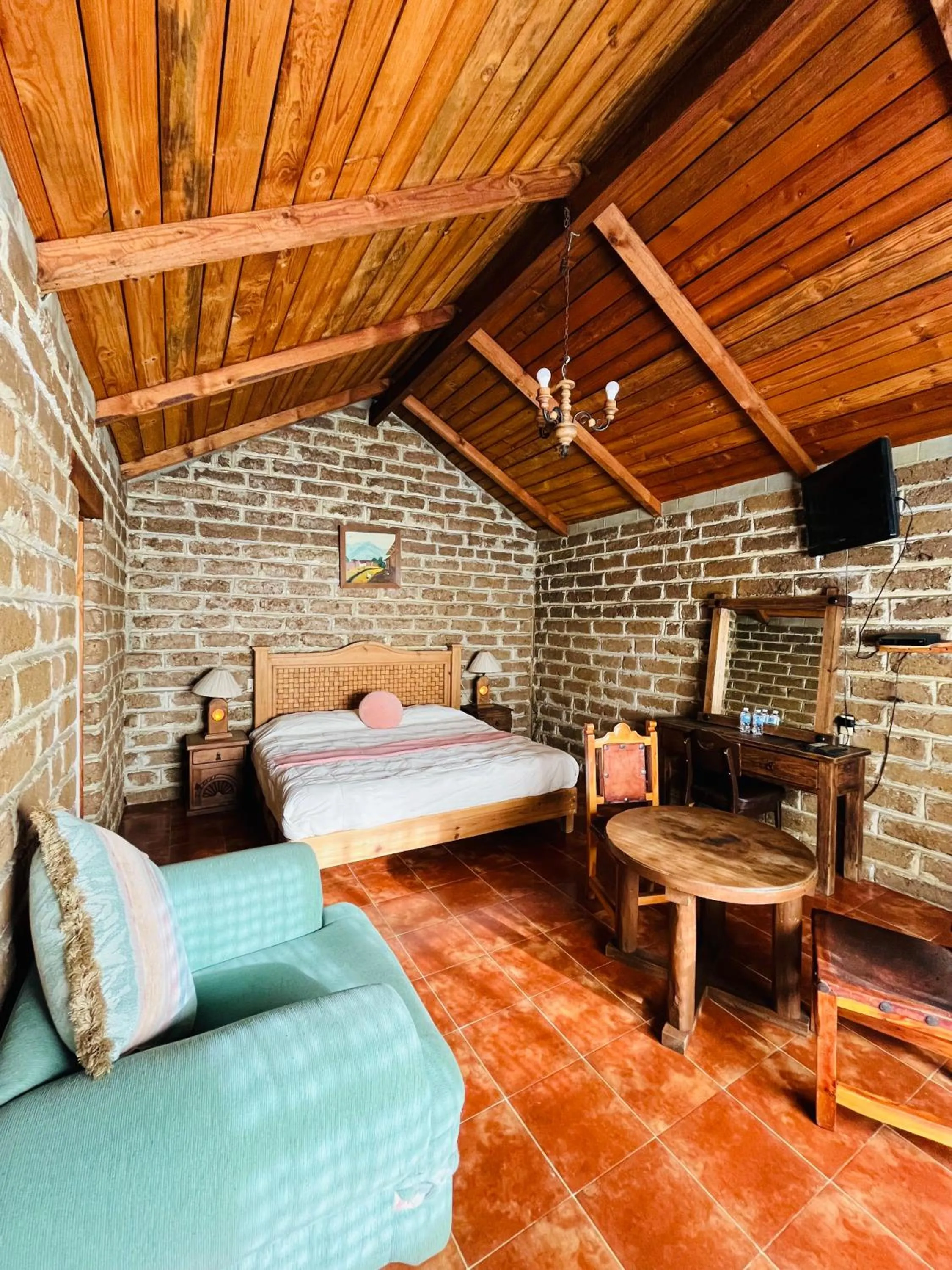 Bed in Cabañas Los Cactus