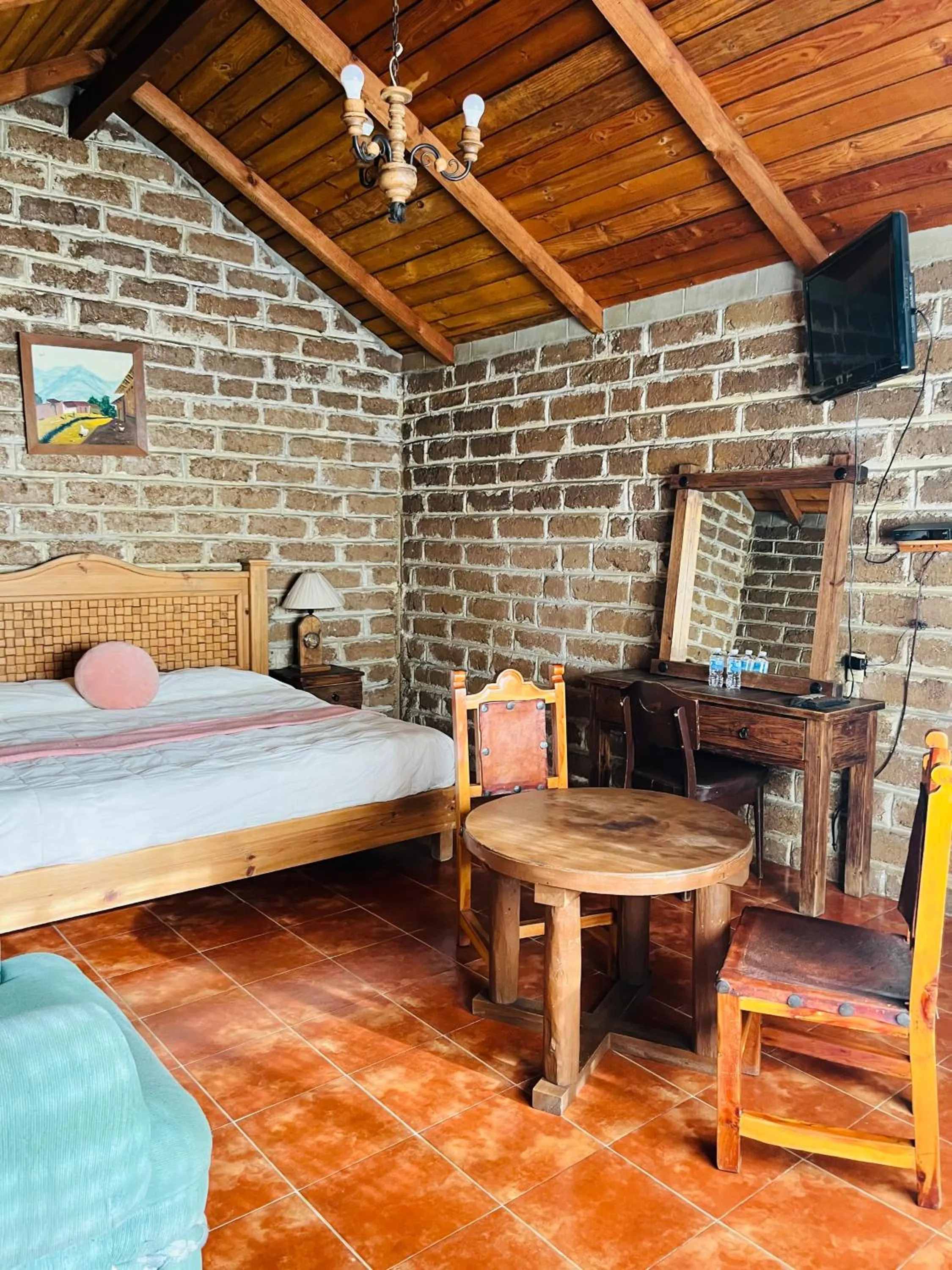 Bed in Cabañas Los Cactus