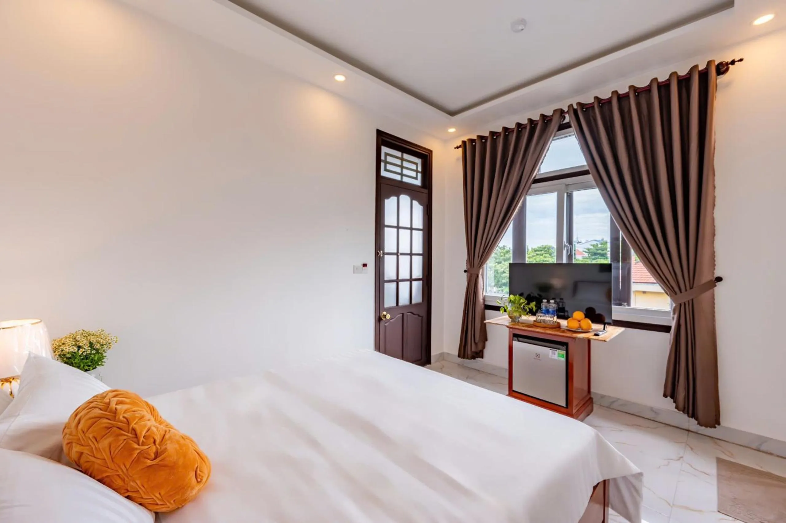 Bed in Golden Sun Hotel Hoi An