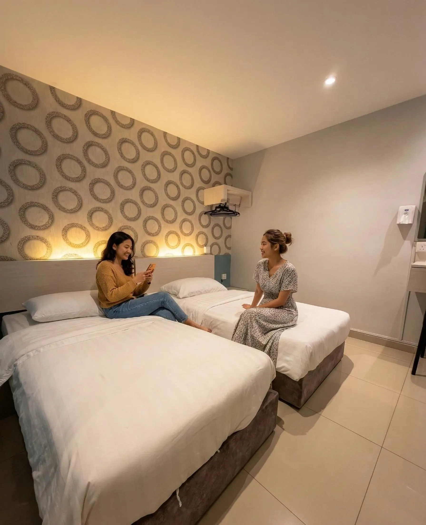 Bed in De UPTOWN Hotel @ SS2