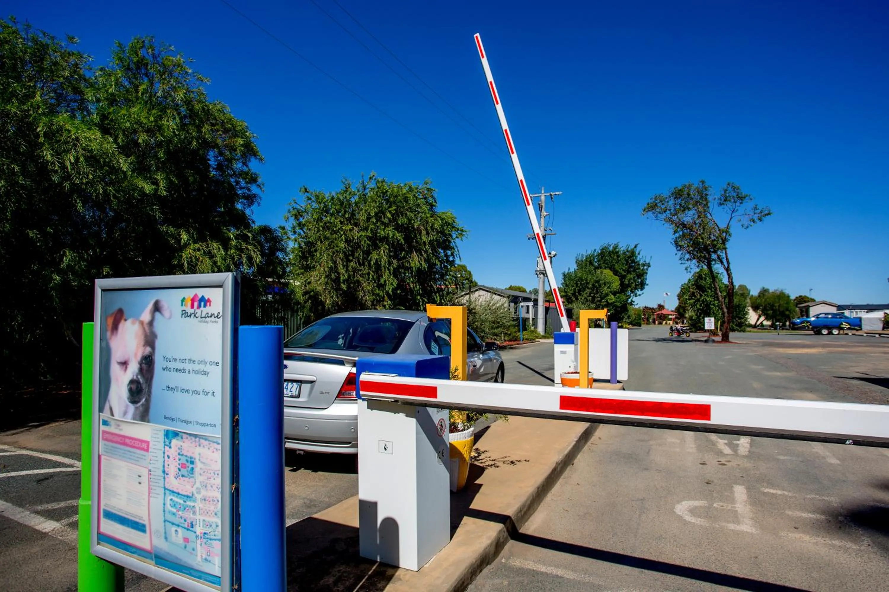 Street view in BIG4 Shepparton Park Lane Holiday Park