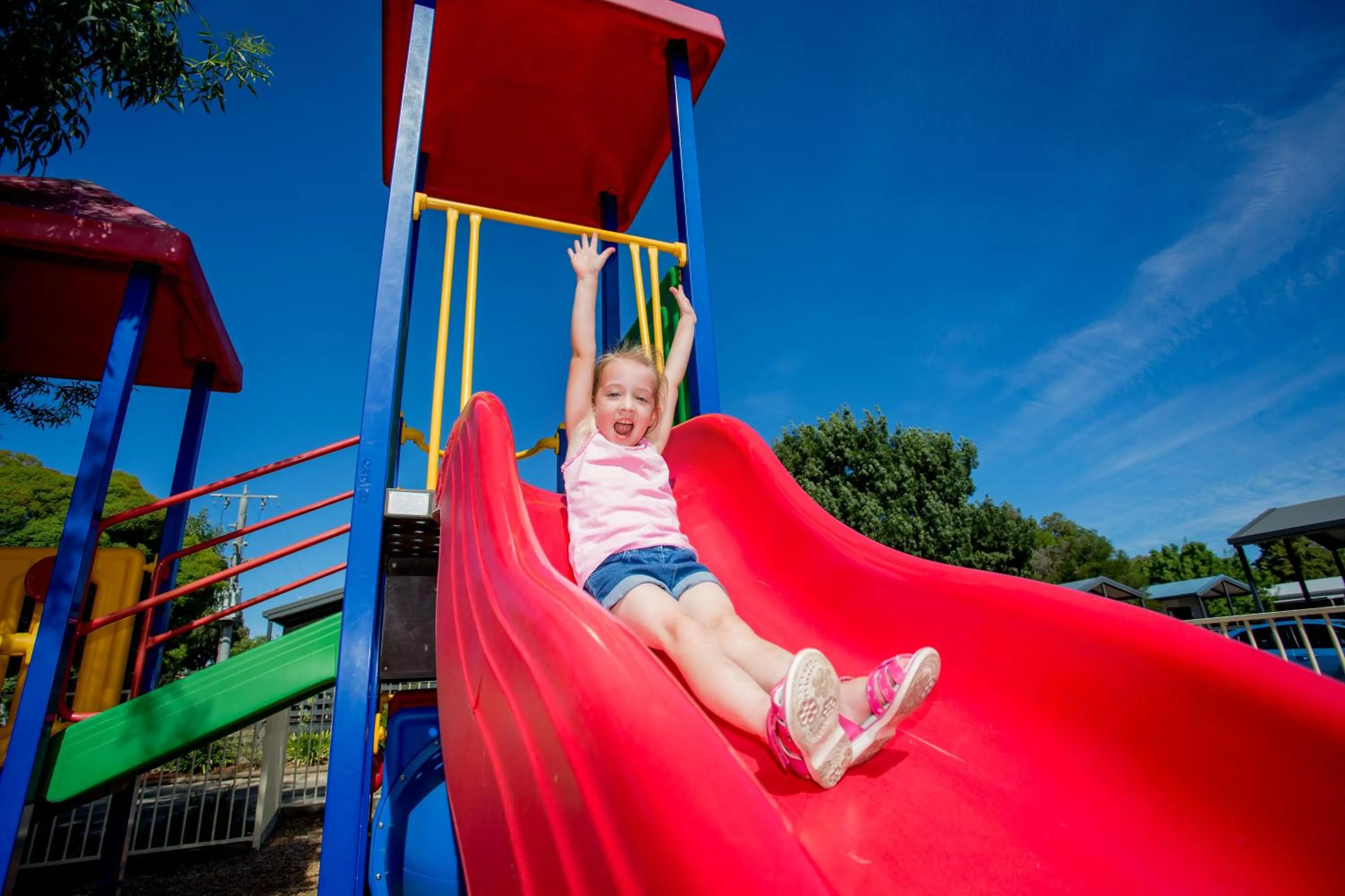 Children play ground in BIG4 Shepparton Park Lane Holiday Park