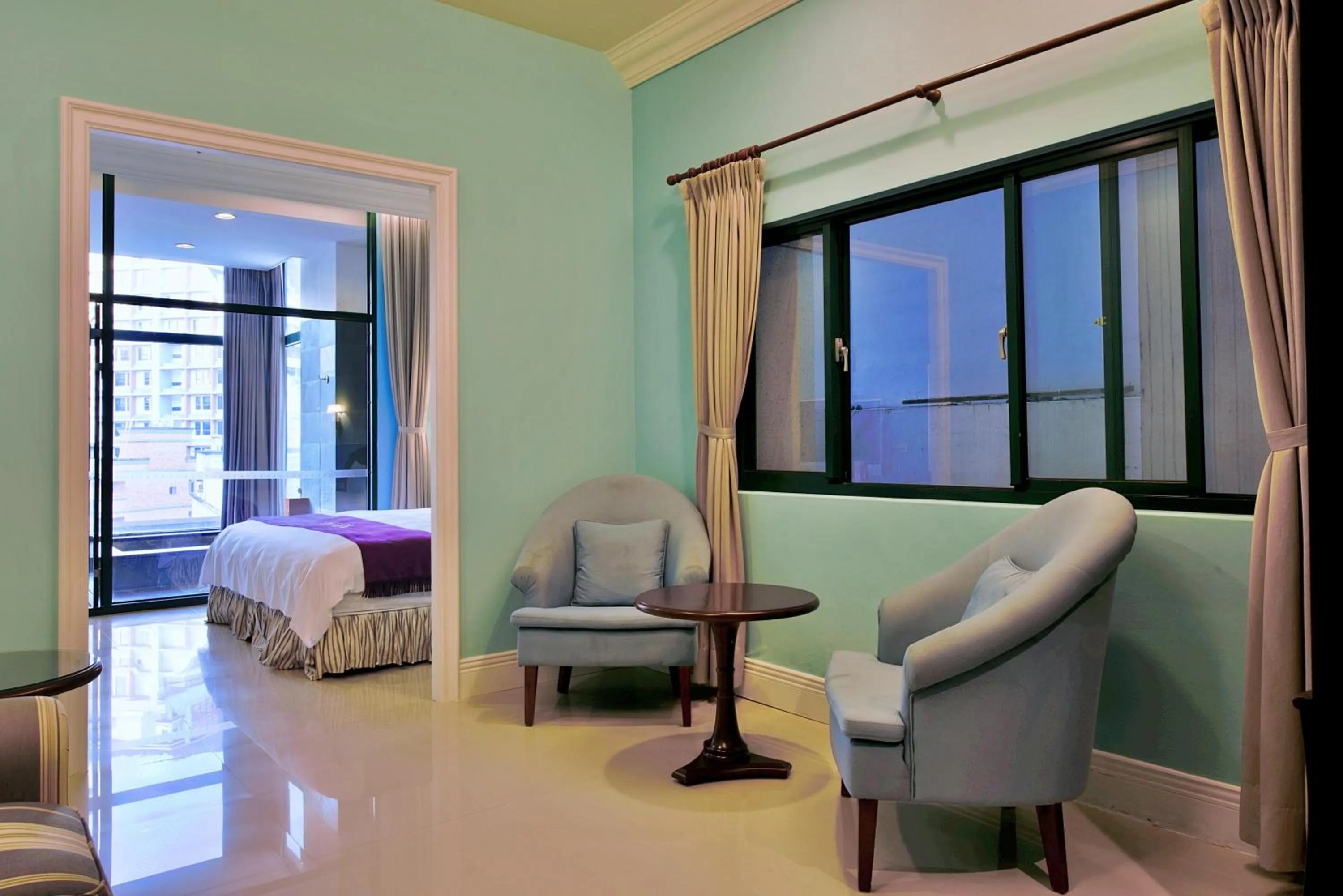 Bed in Muen Hot Spring Hotel