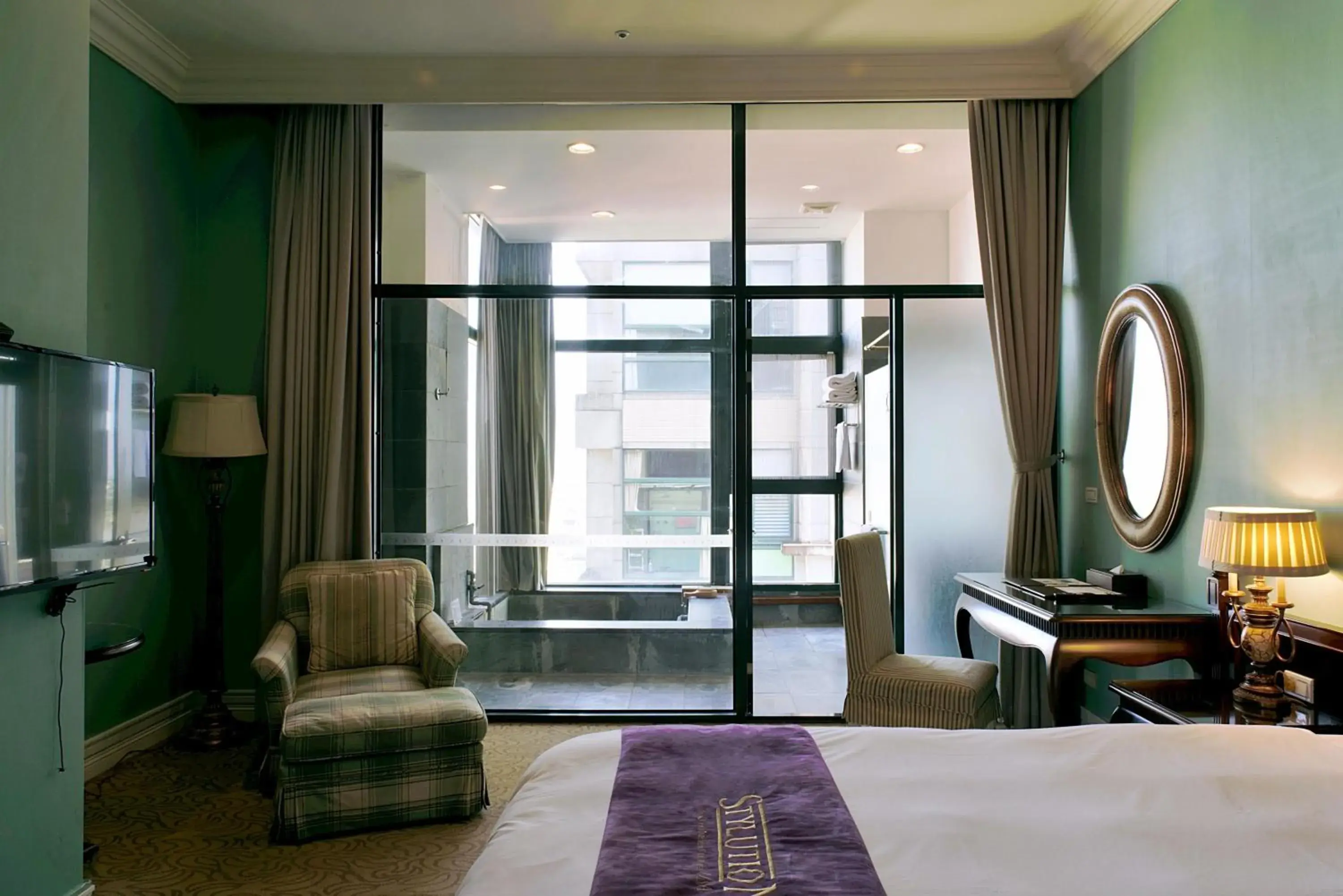 Bed in Muen Hot Spring Hotel Bed in Muen Hot Spring Hotel