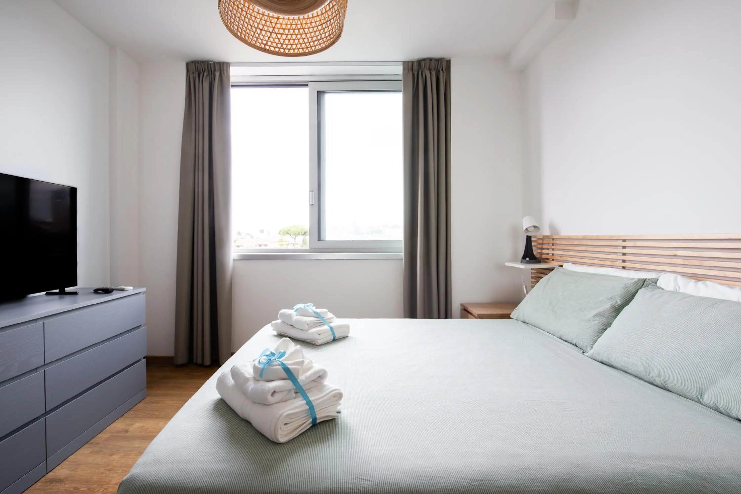 Bed in Ottavia Residence Roma