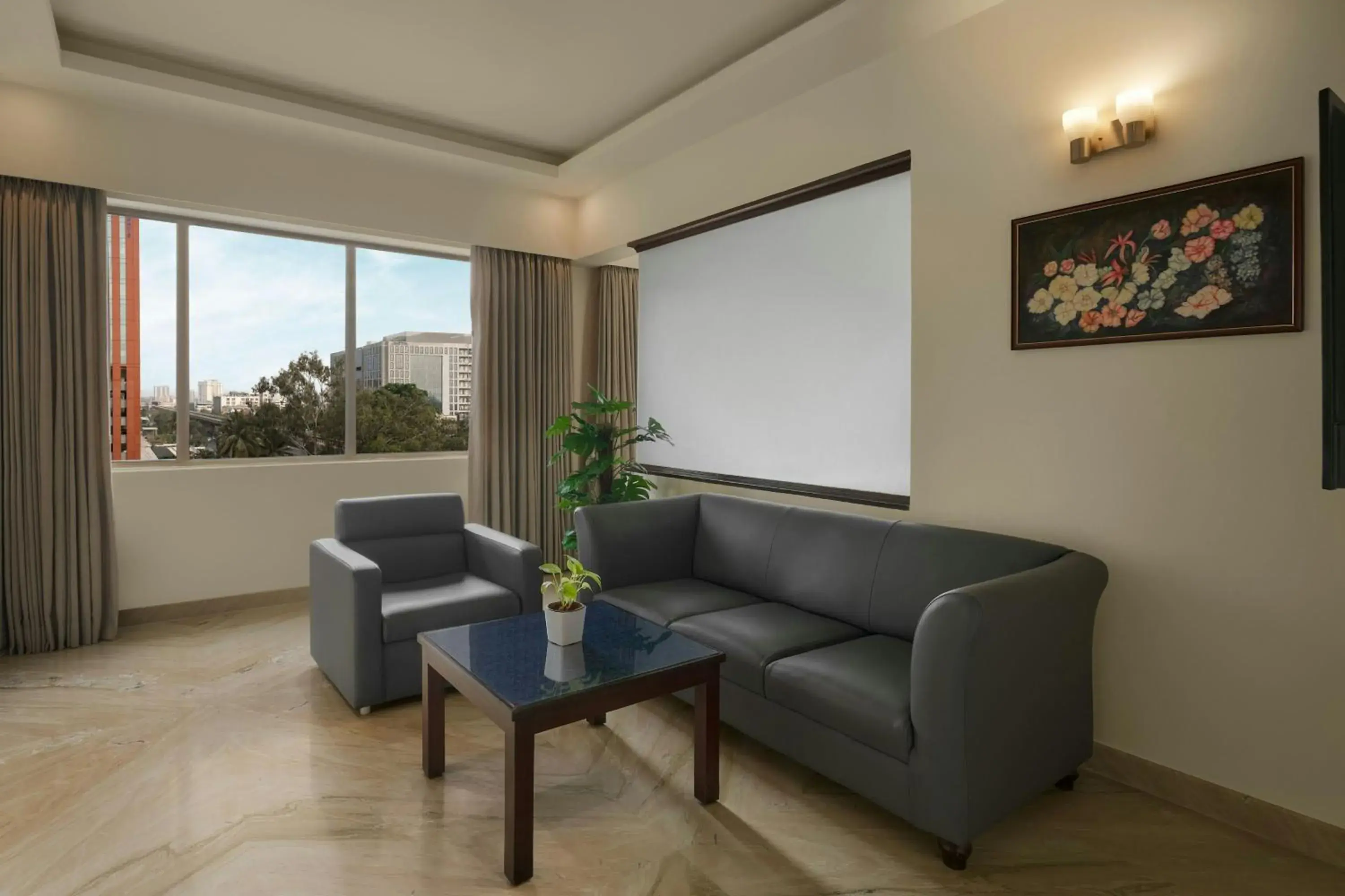 Hazel Queen Suite with City View - single occupancy in The Fern Residency Bengaluru, Yeshwanthpur, Series by Marriott Hazel Queen Suite with City View - single occupancy in The Fern Residency Bengaluru, Yeshwanthpur, Series by Marriott