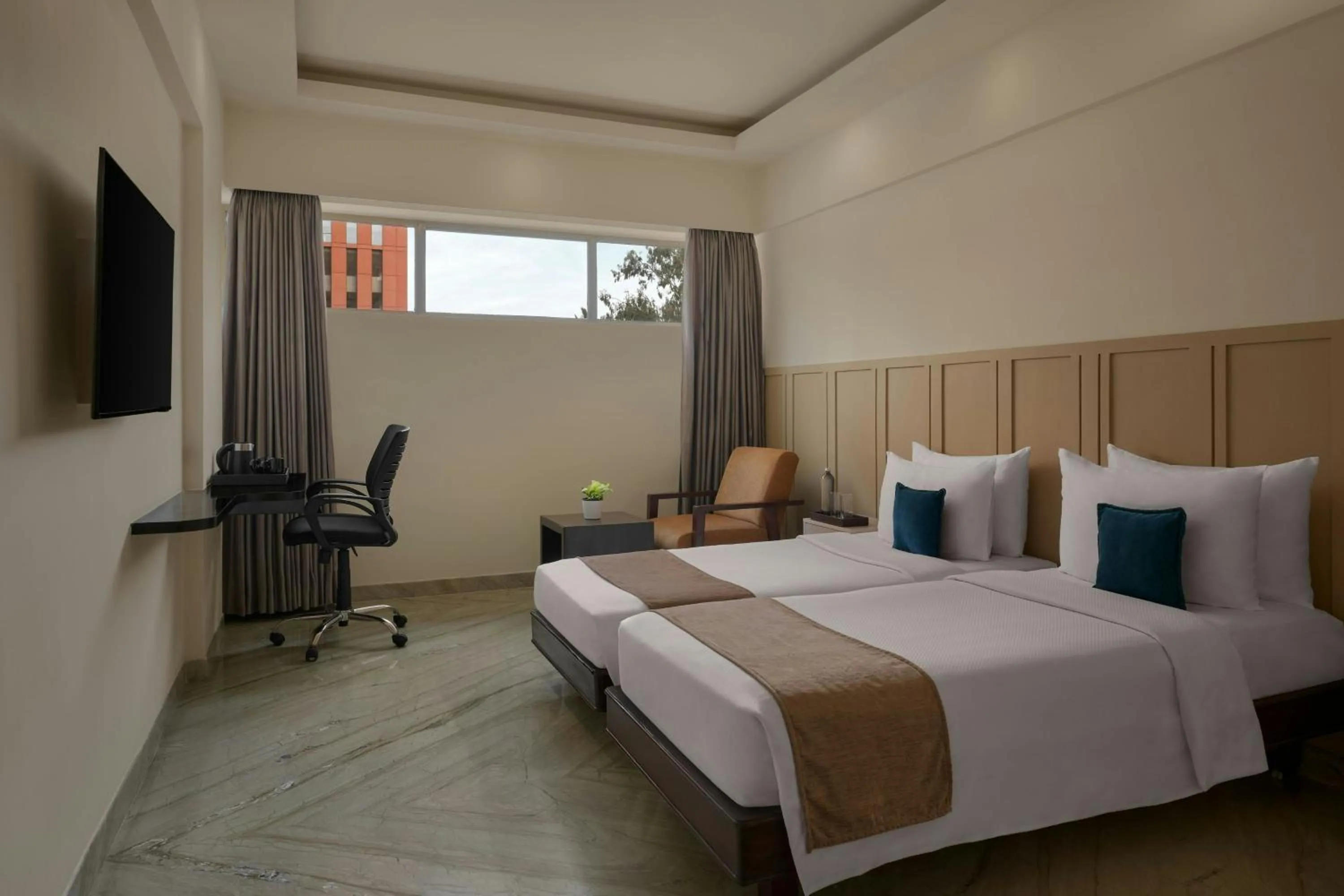 Bedroom, Bed in The Fern Residency Bengaluru, Yeshwanthpur, Series by Marriott