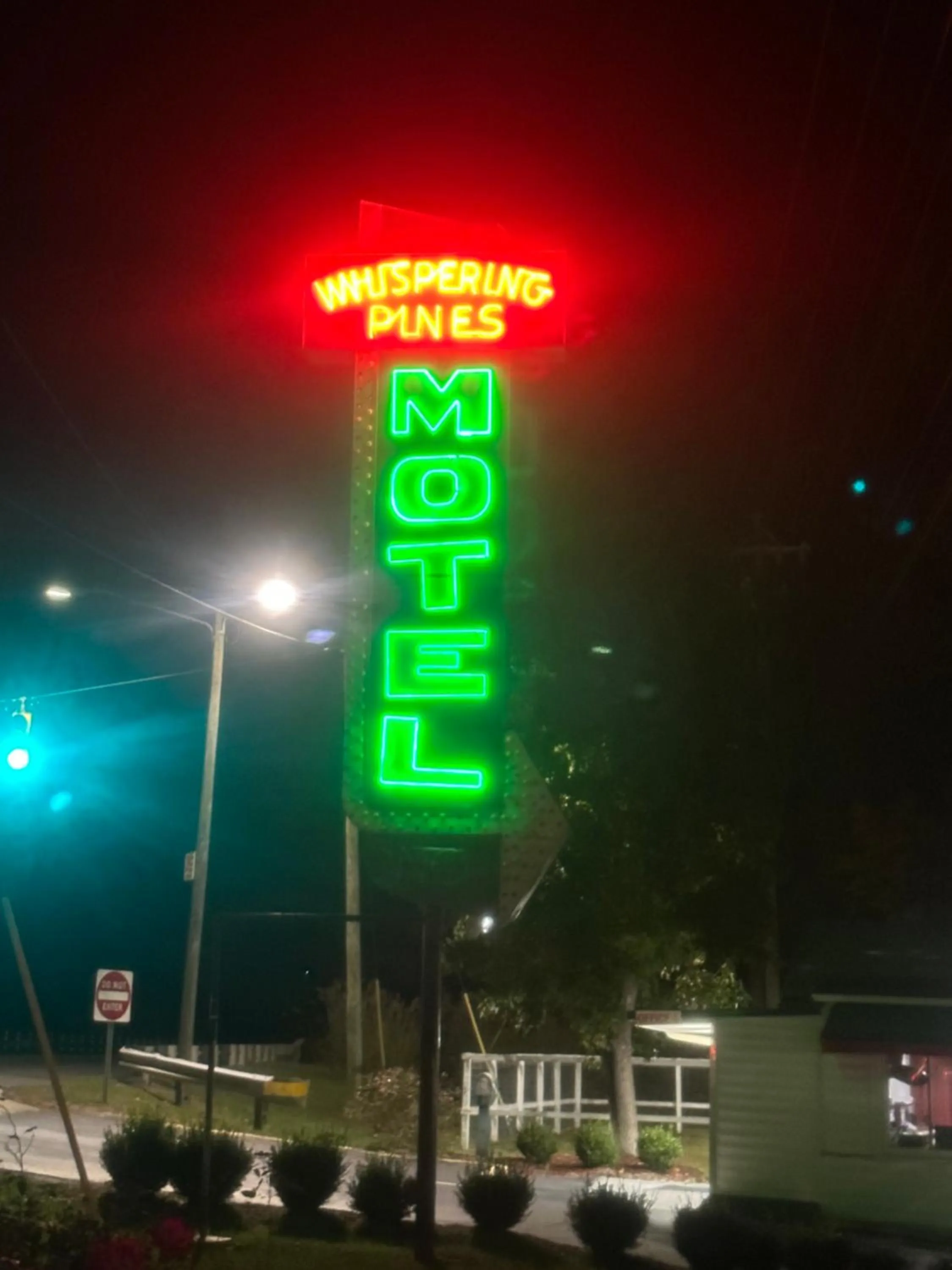 Property building in Whispering Pines Motel