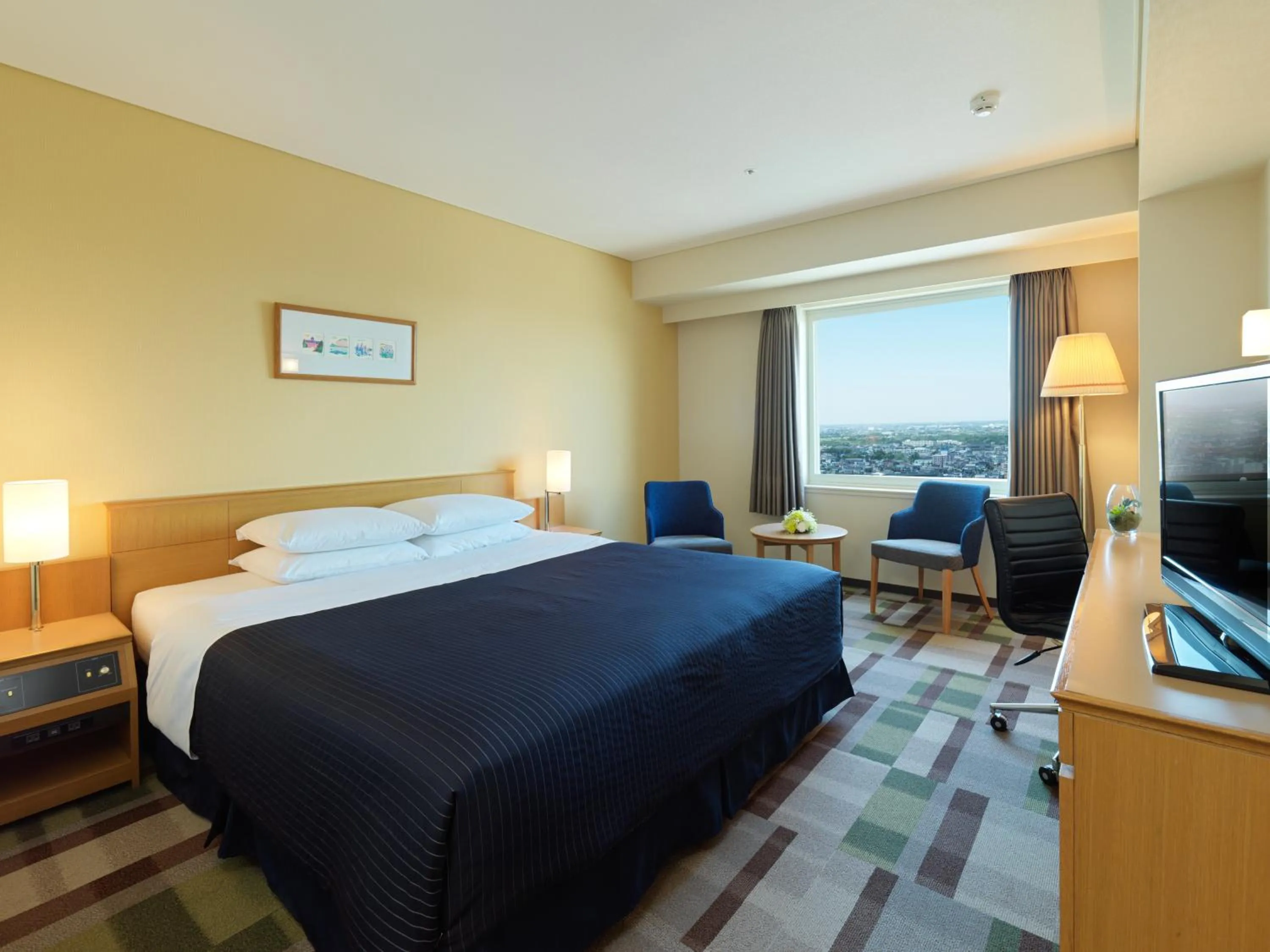 Photo of the whole room, Bed in Hotel Emisia Sapporo