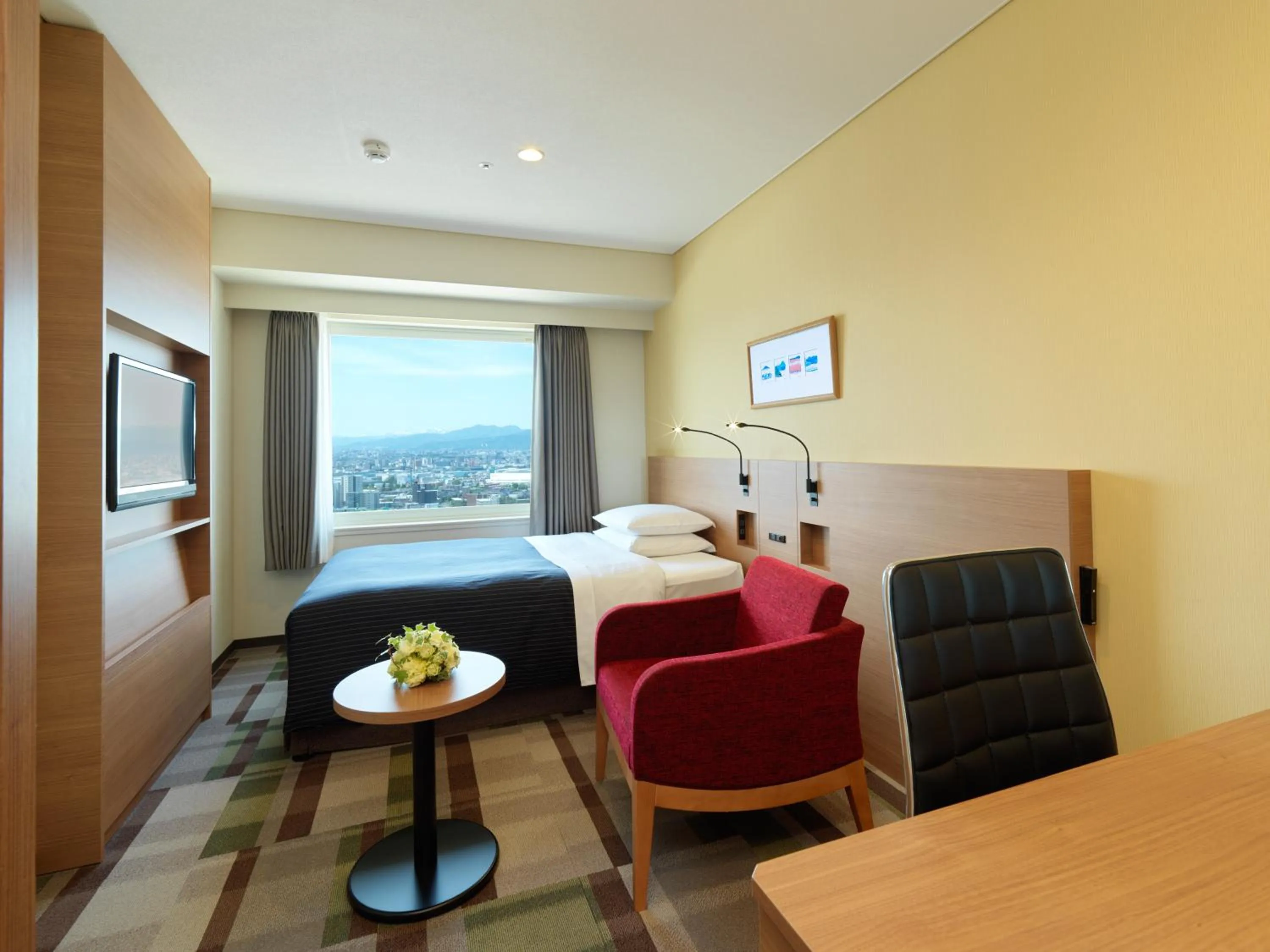 Photo of the whole room, Bed in Hotel Emisia Sapporo