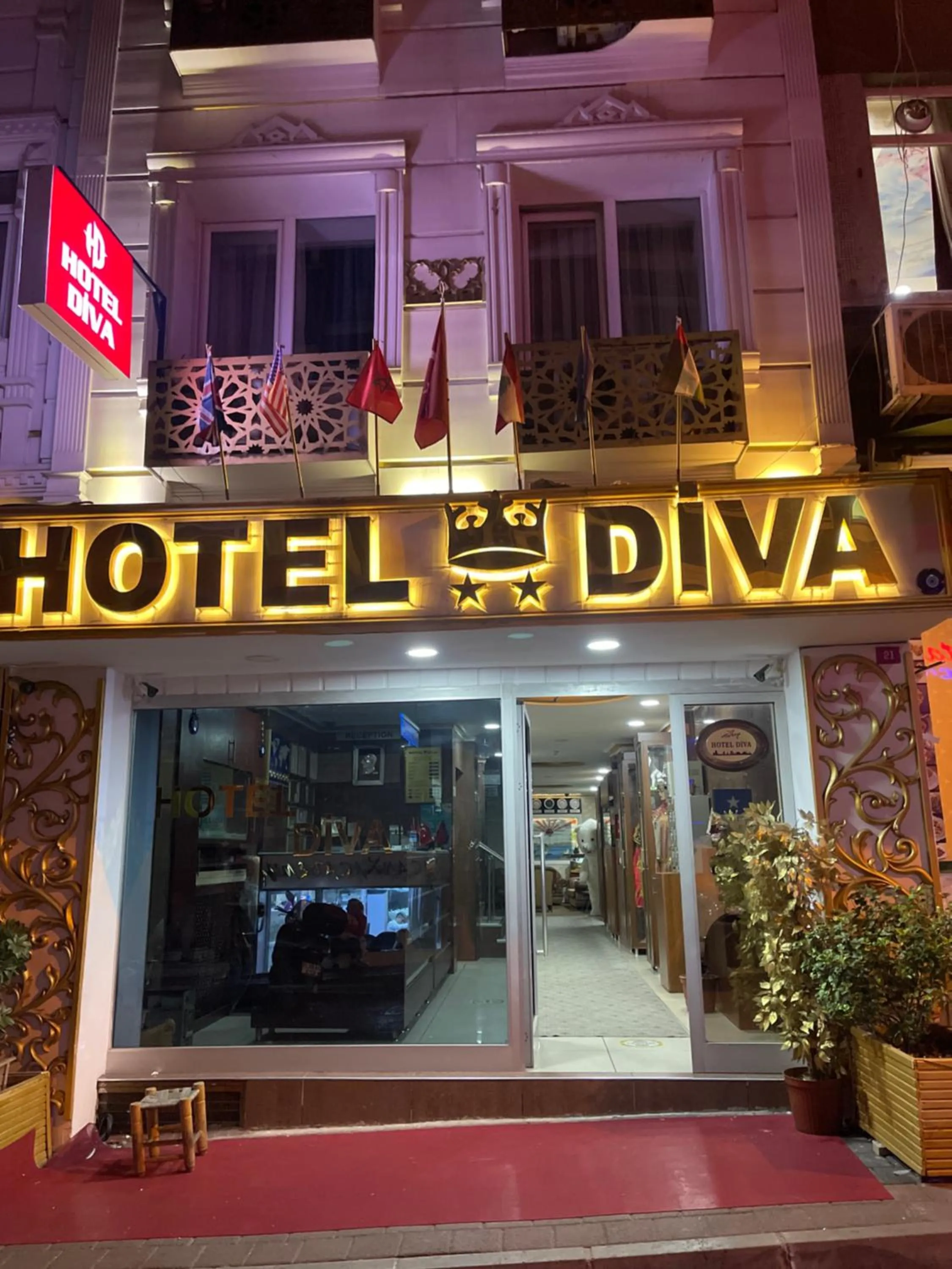 Property building in Hotel Diva