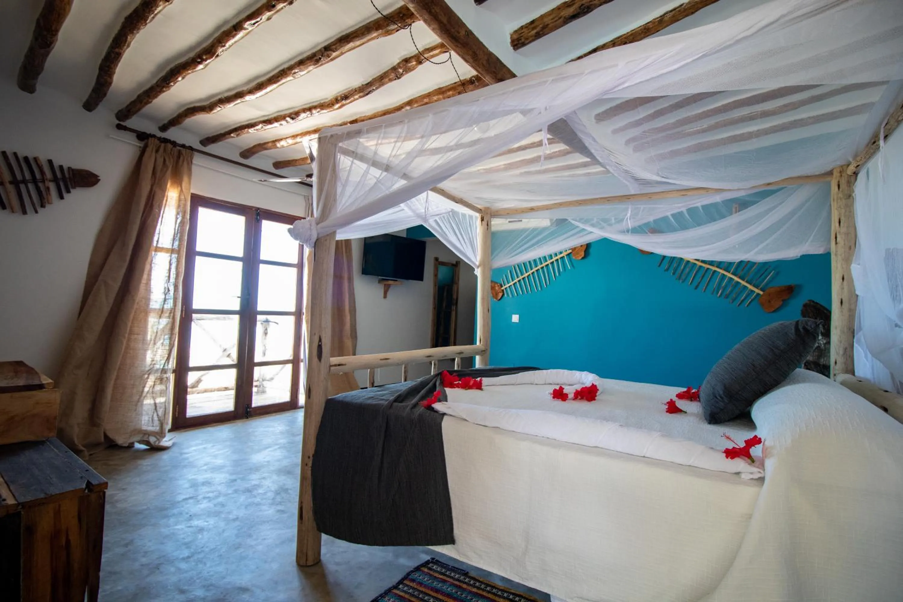 Premium Double Terrace with Ocean View in Nest Style Beach Hotel Zanzibar