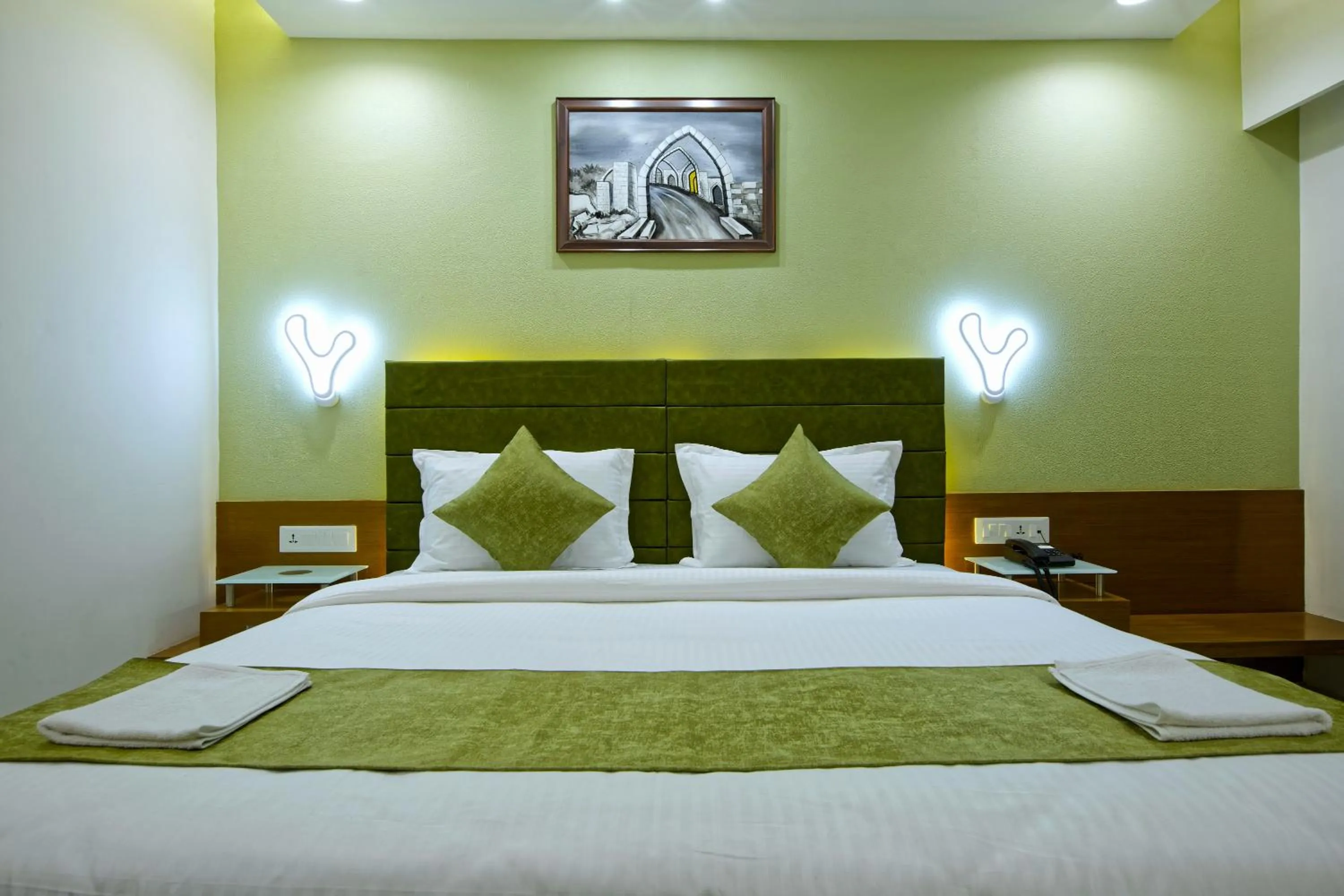 Bed in HOTEL AURELLIA