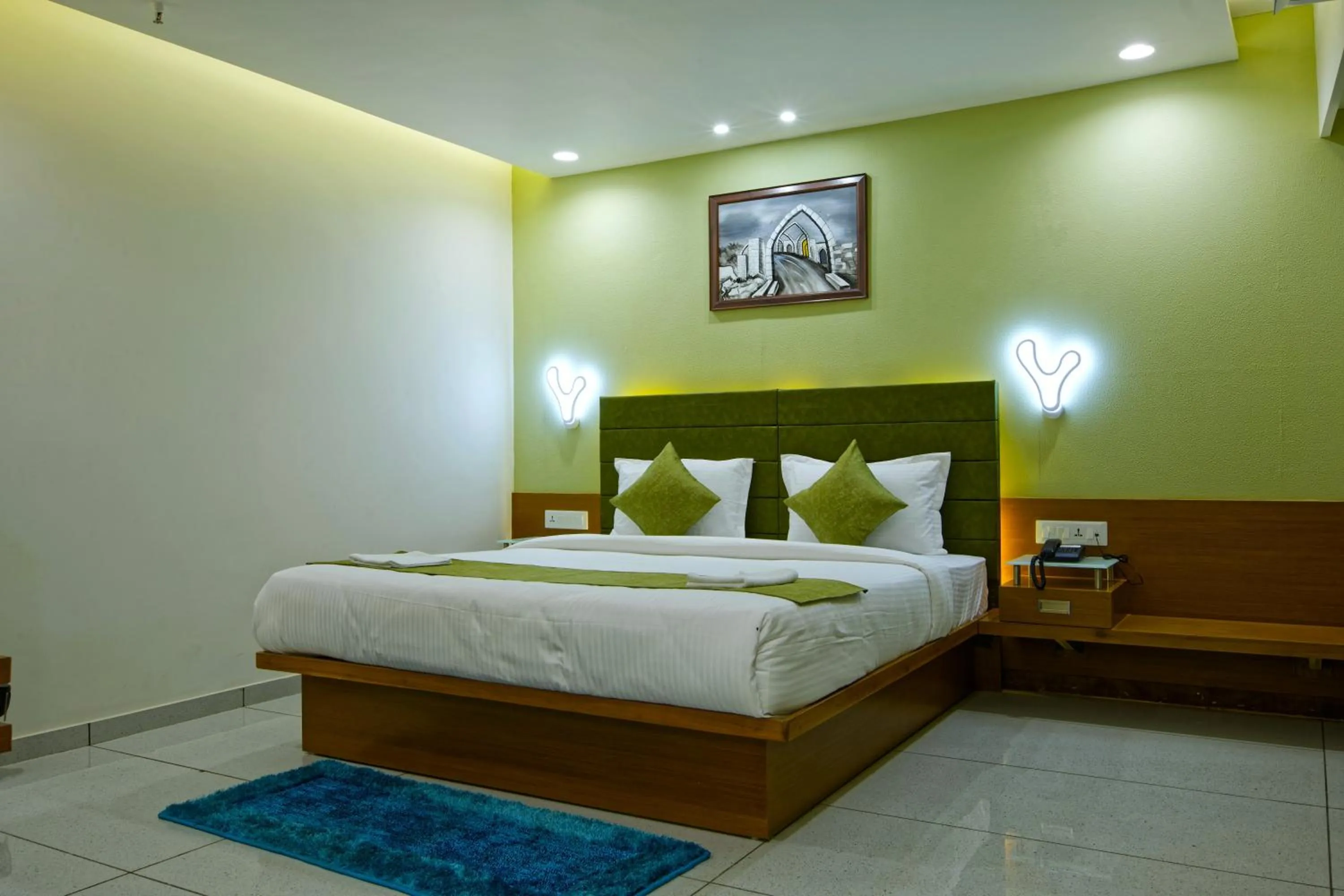 Bed in HOTEL AURELLIA