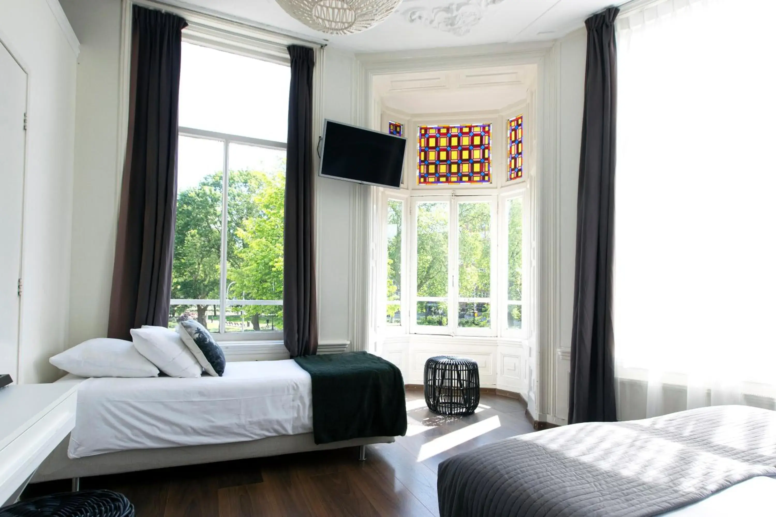 Bed in Quentin Amsterdam Hotel Bed in Quentin Amsterdam Hotel