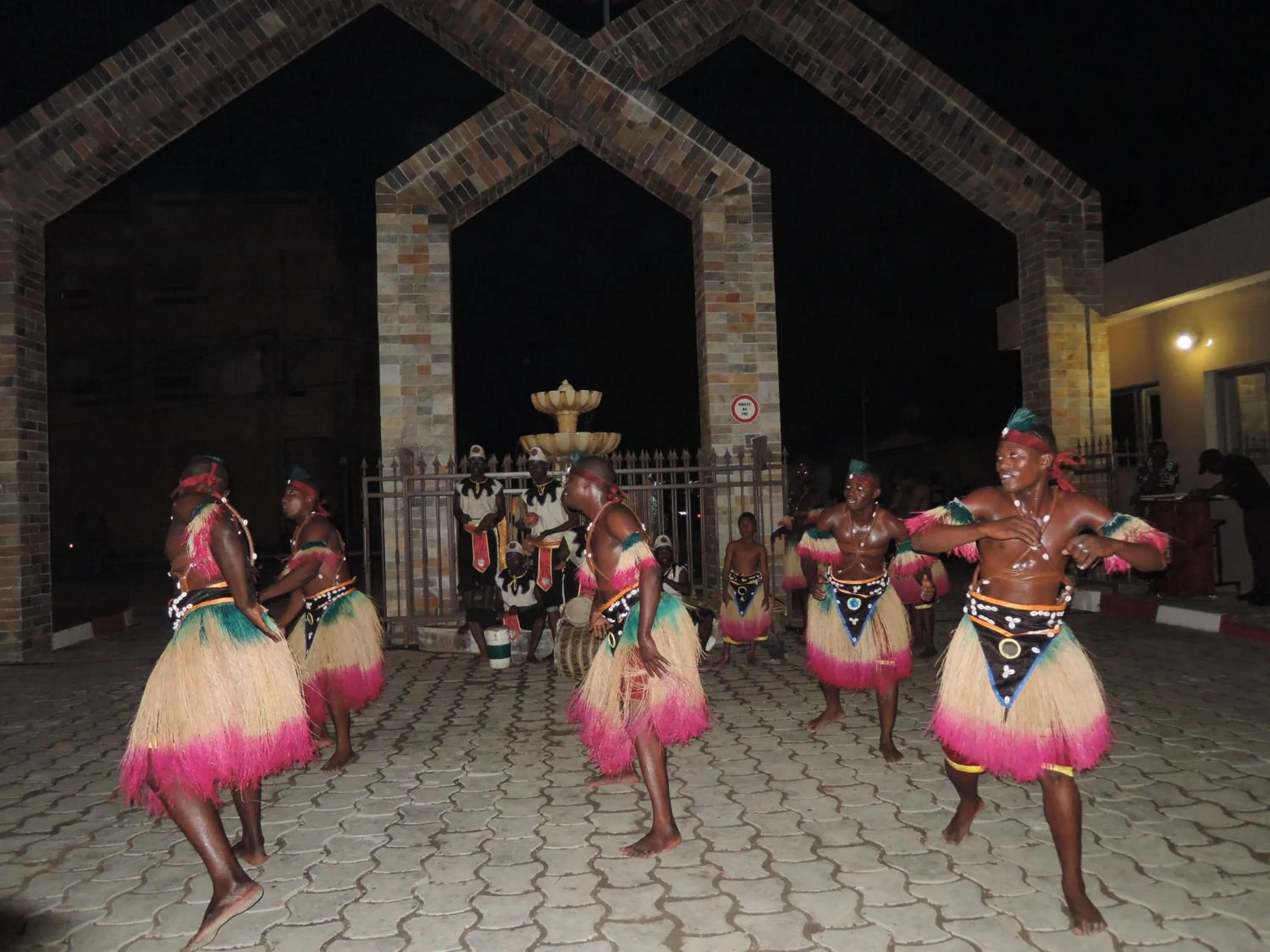 Evening entertainment in Benin Royal Hotel
