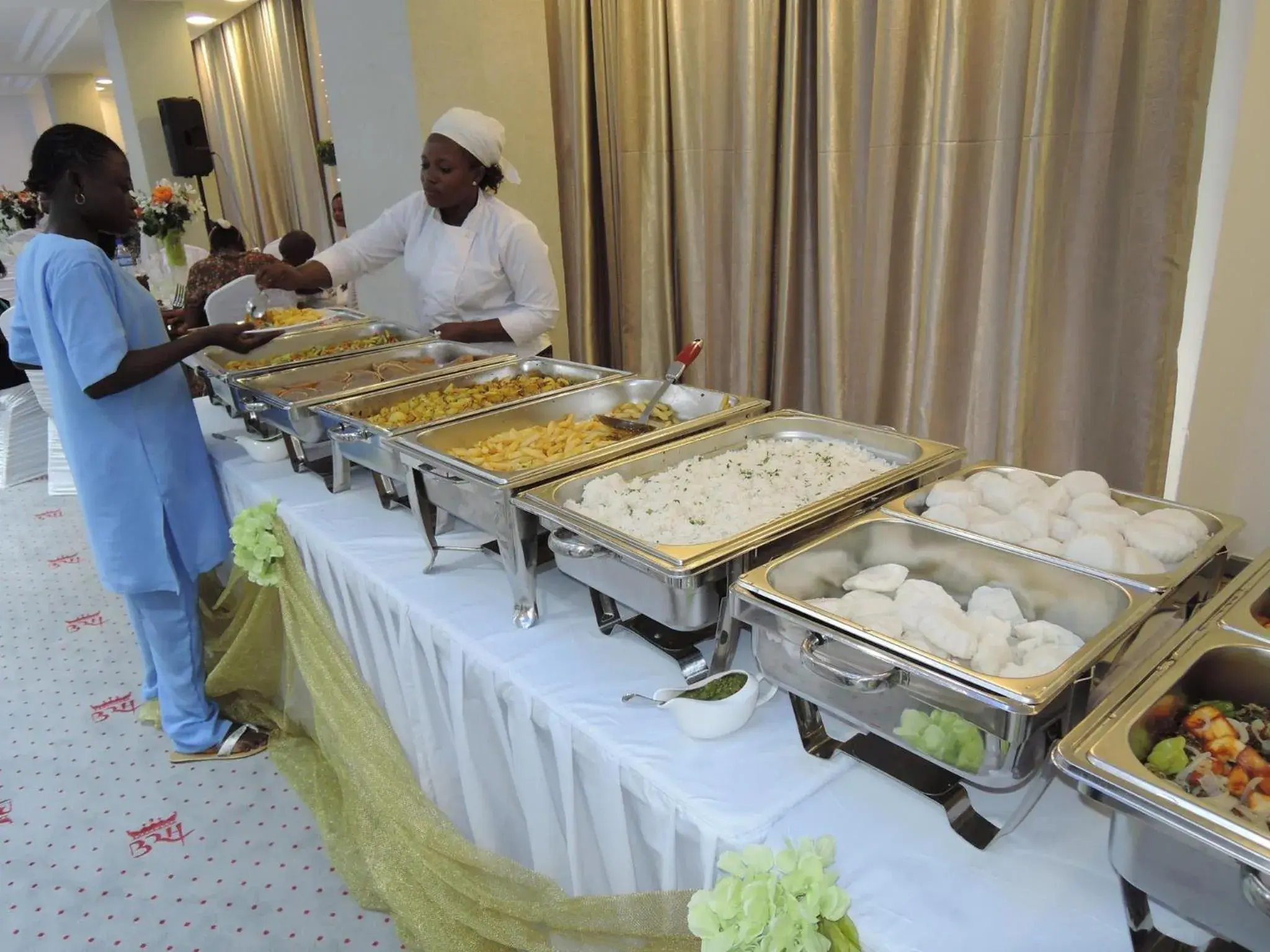 Buffet breakfast in Benin Royal Hotel Buffet breakfast in Benin Royal Hotel