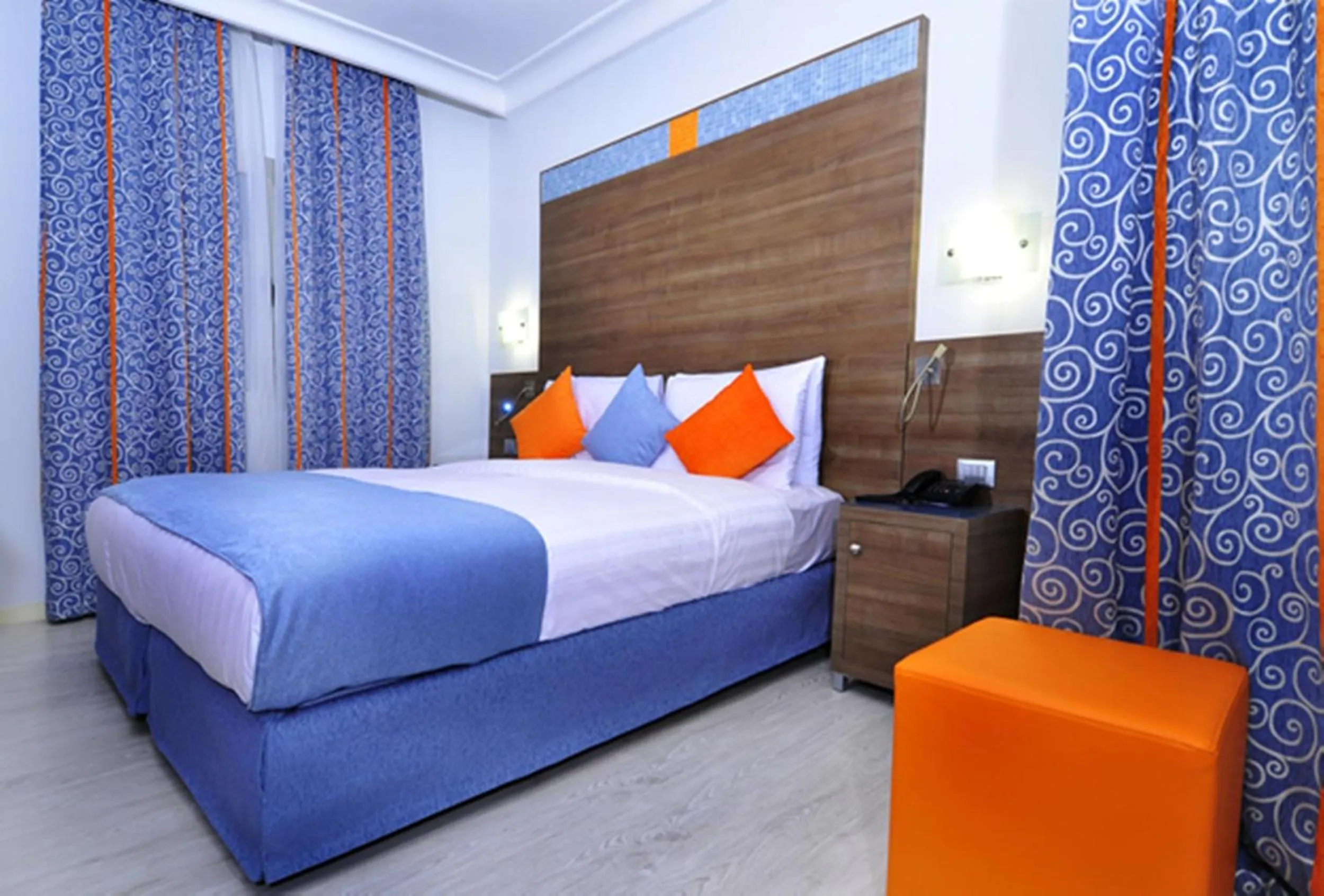 Photo of the whole room, Bed in Benin Royal Hotel