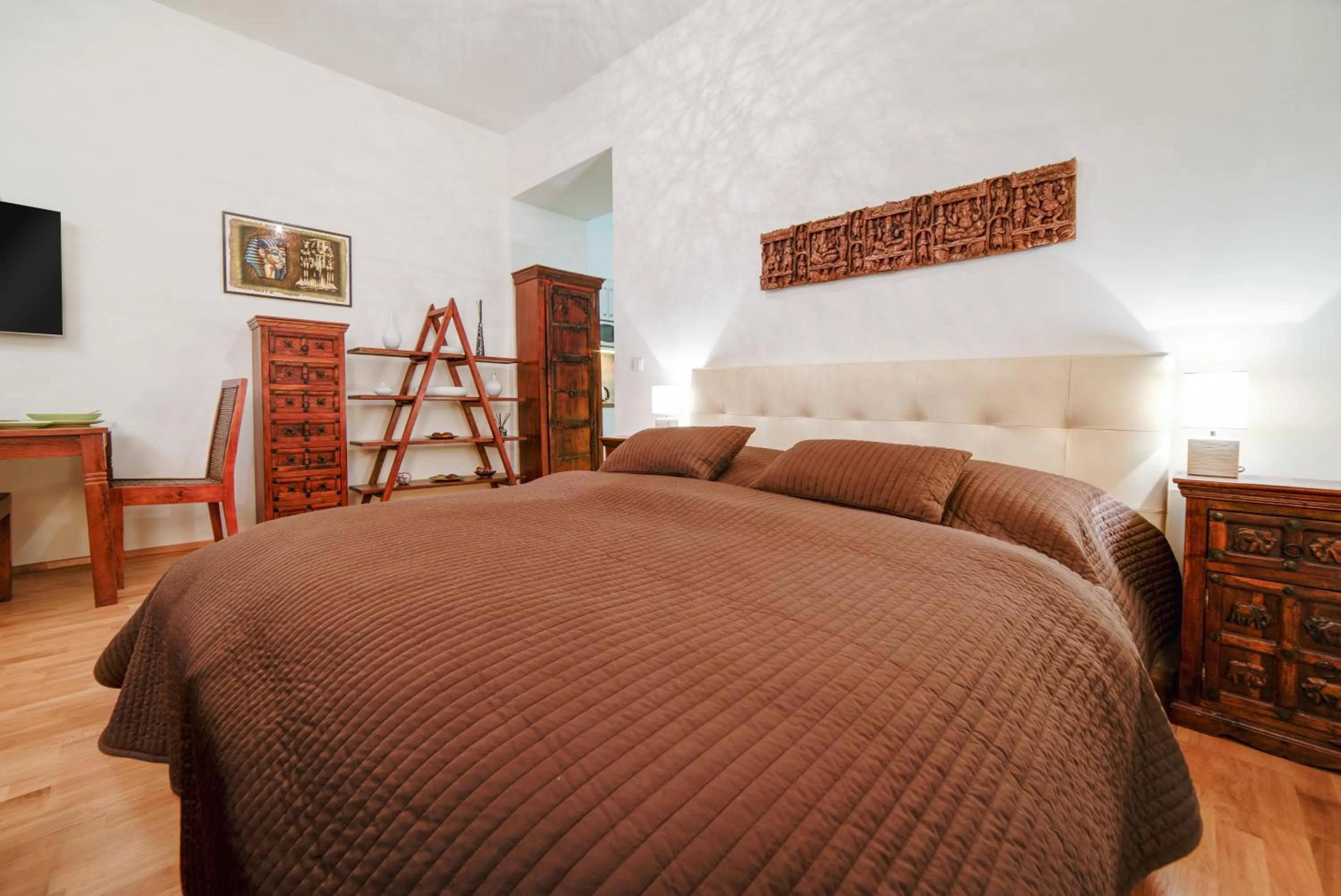 Bed in Bishop Apartments