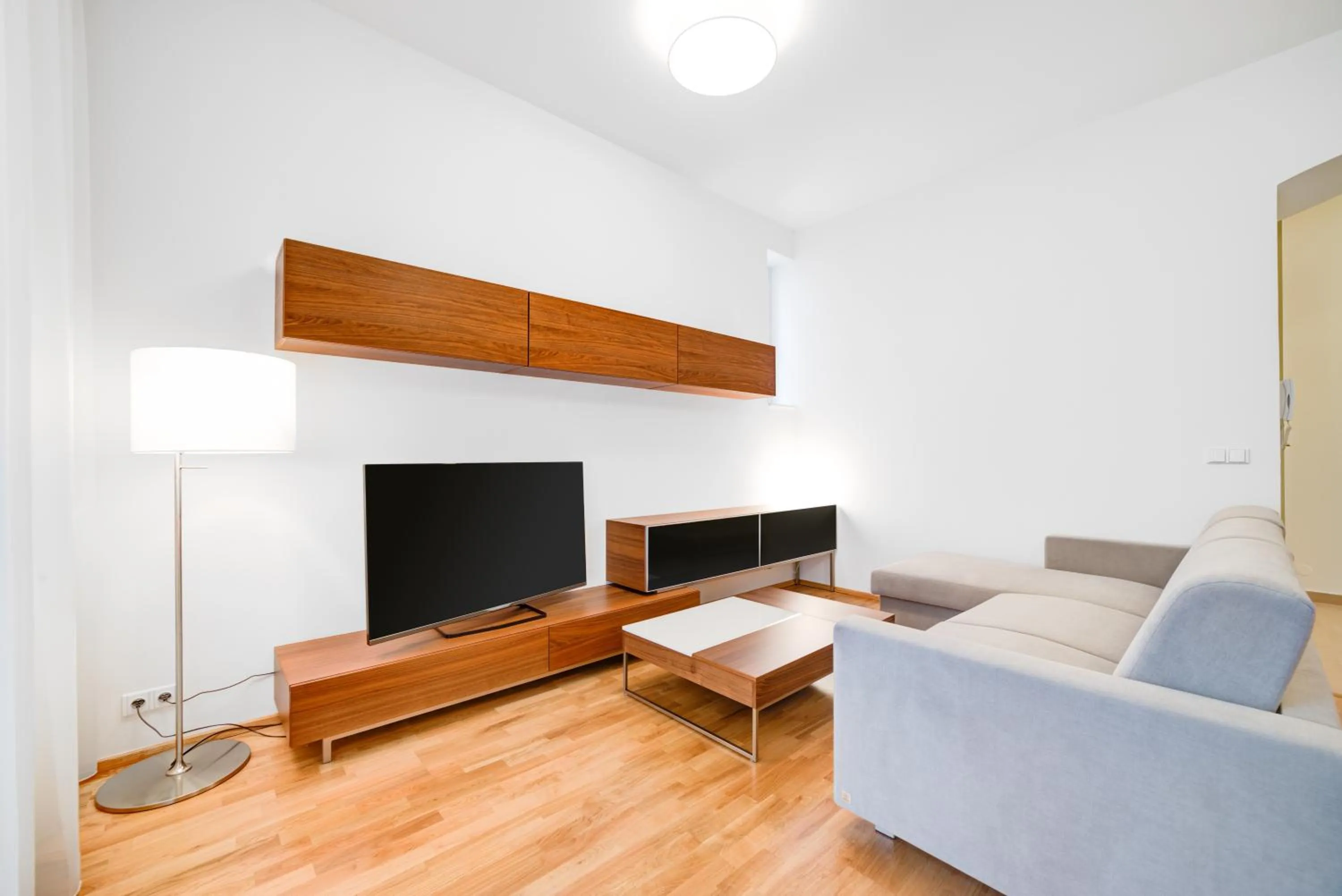 Living room in Bishop Apartments