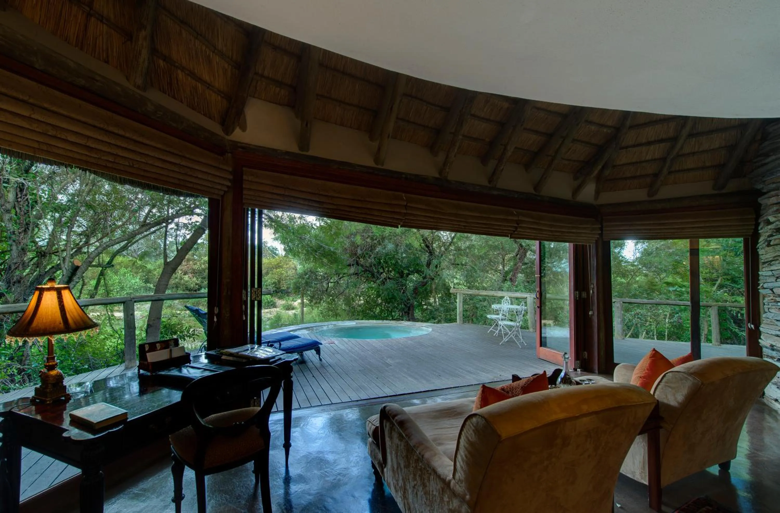 Patio in Tintswalo Safari