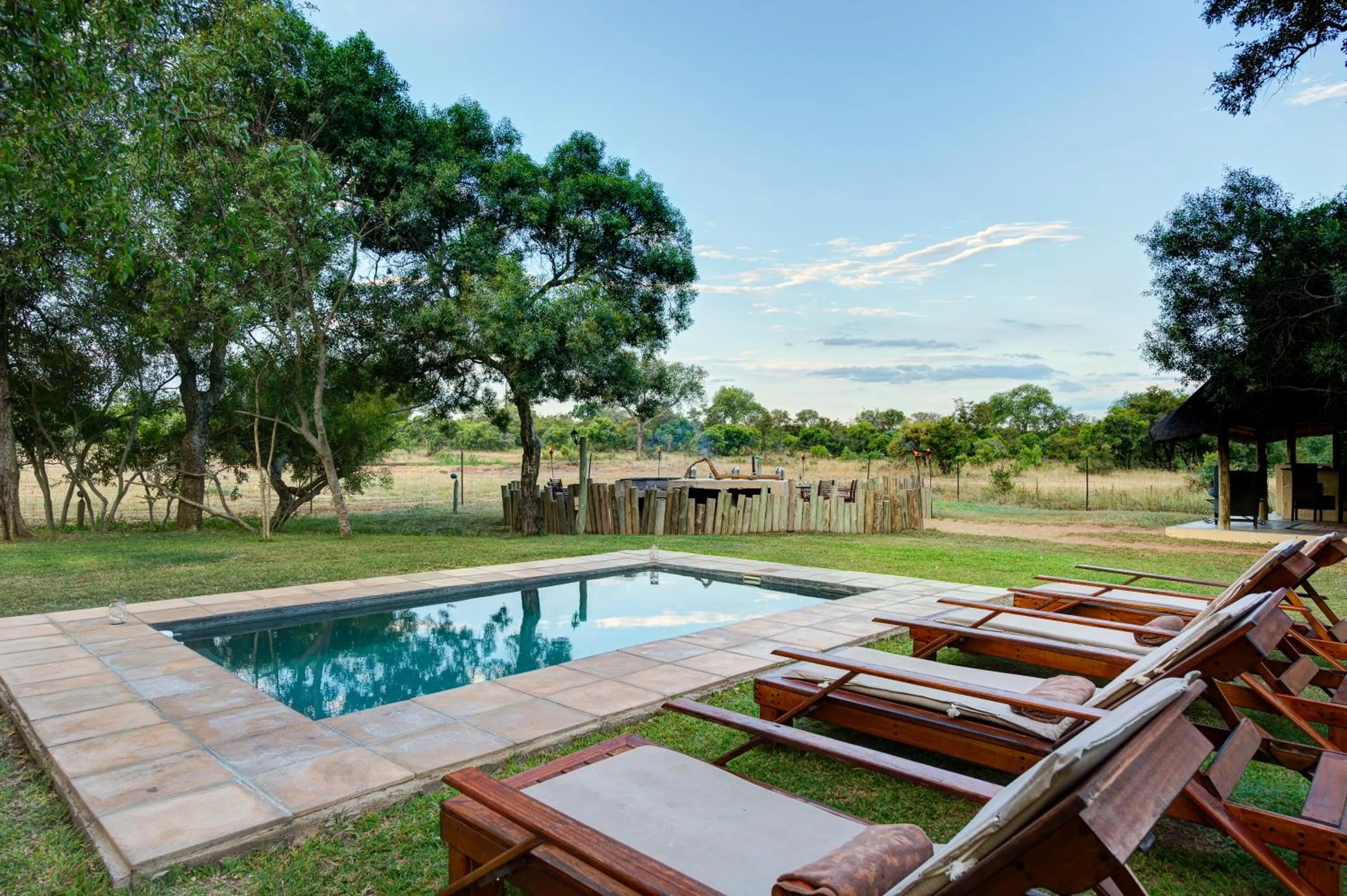 Swimming pool in Tintswalo Safari