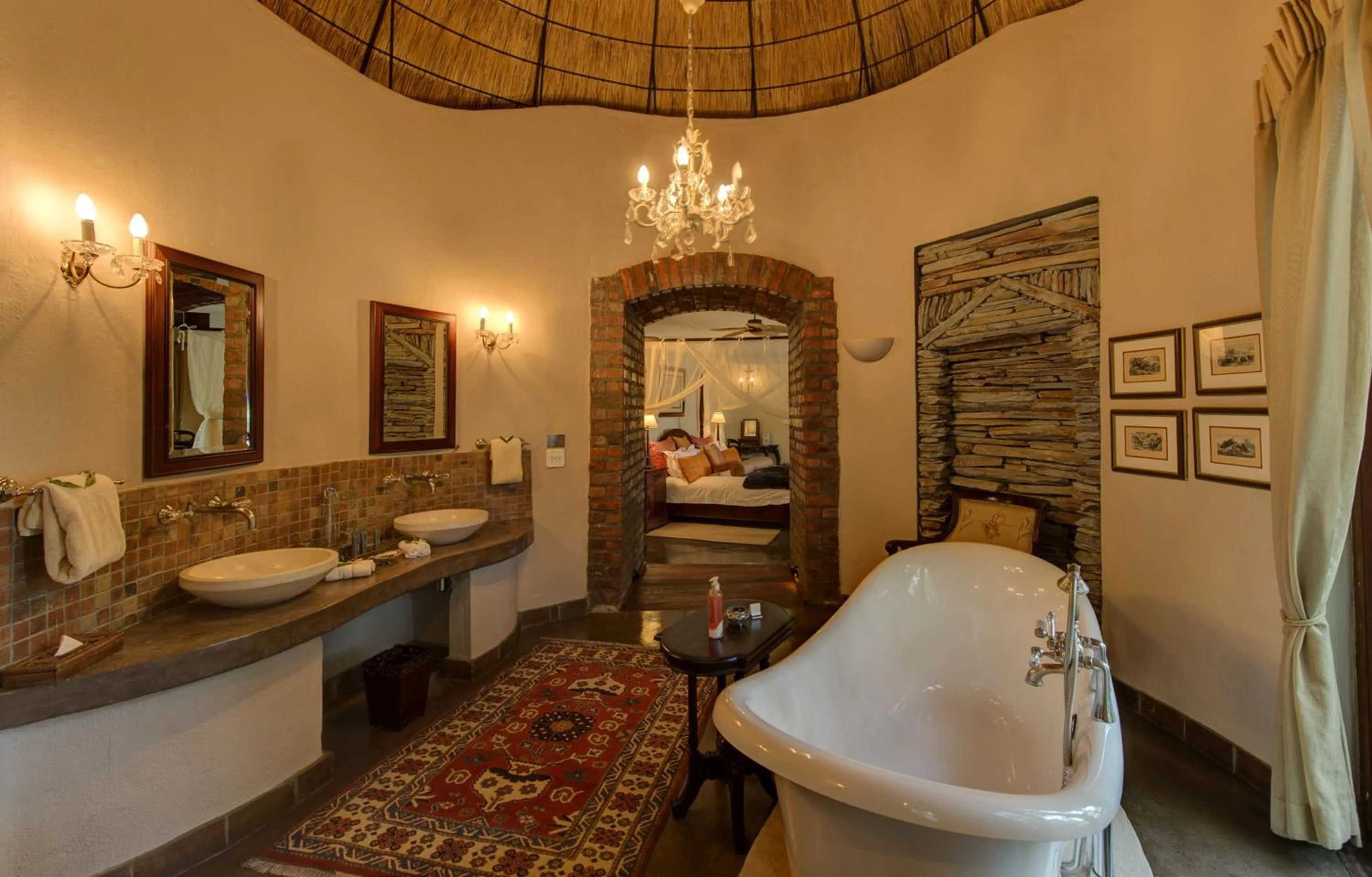Bathroom in Tintswalo Safari
