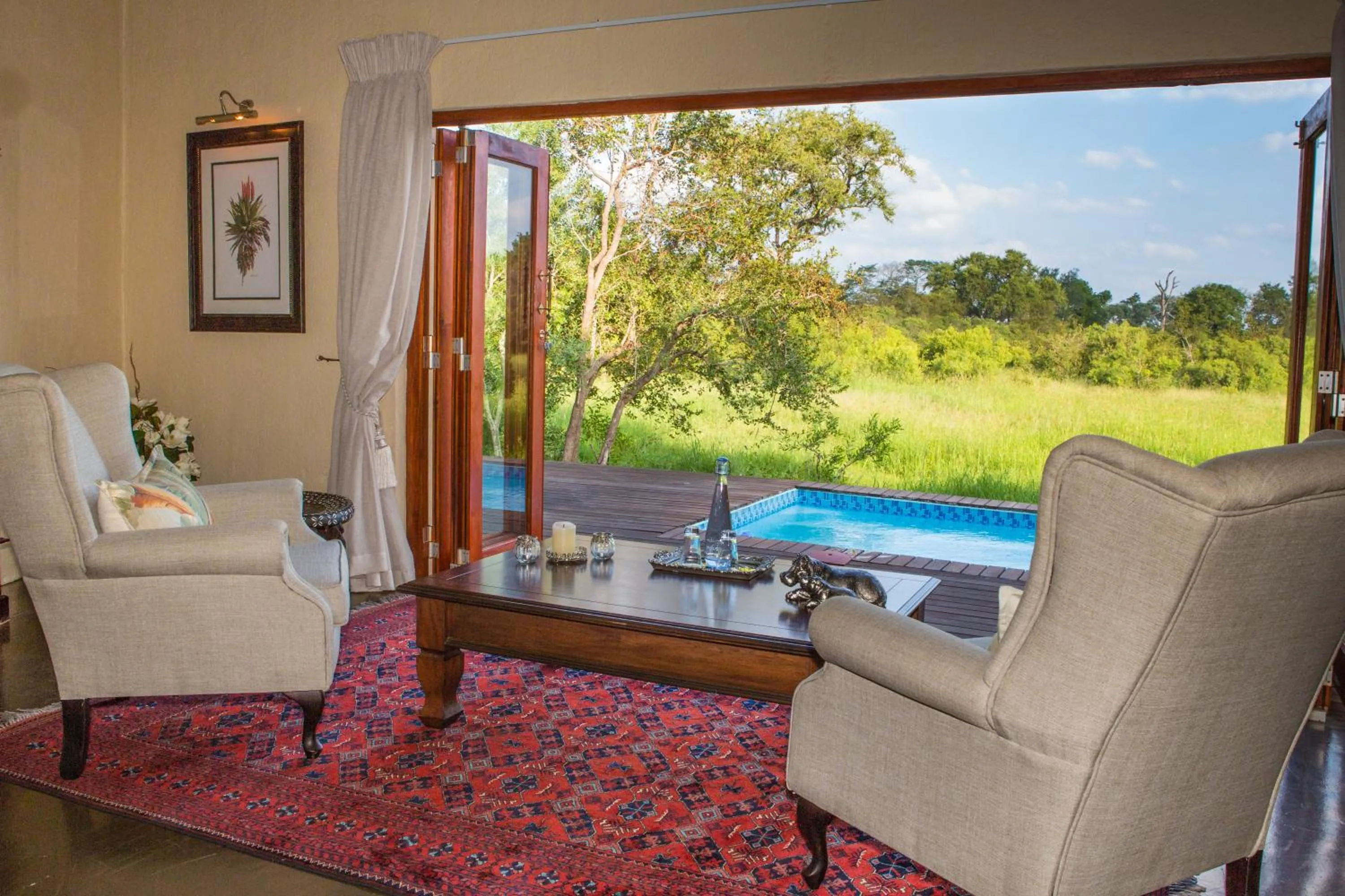 Patio in Tintswalo Safari