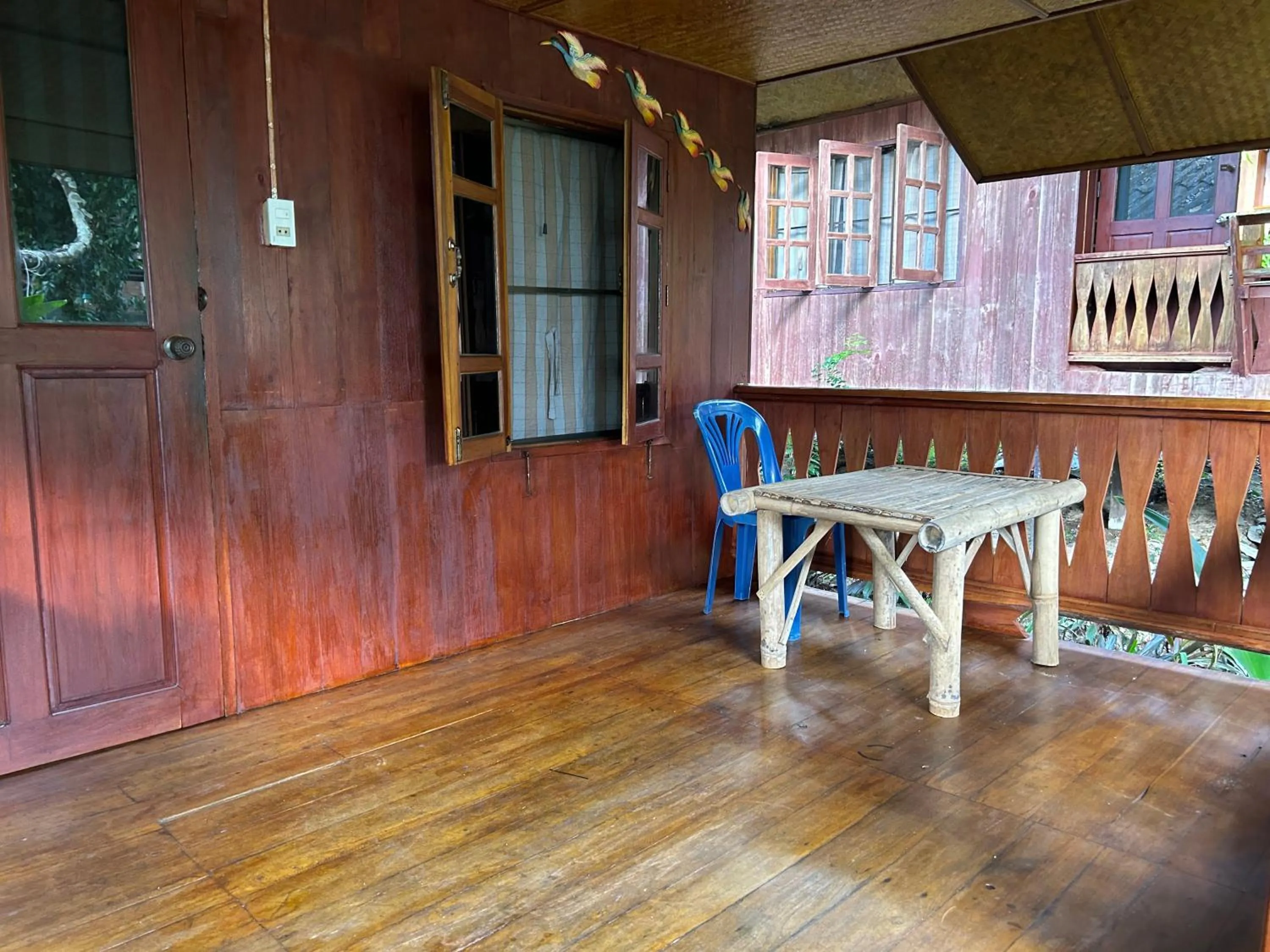 Balcony/Terrace in Baan Wisarut Guesthouse