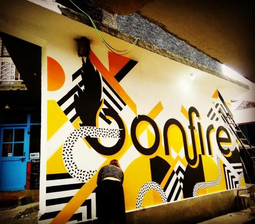 Street view in Bonfire Hostels Rishikesh