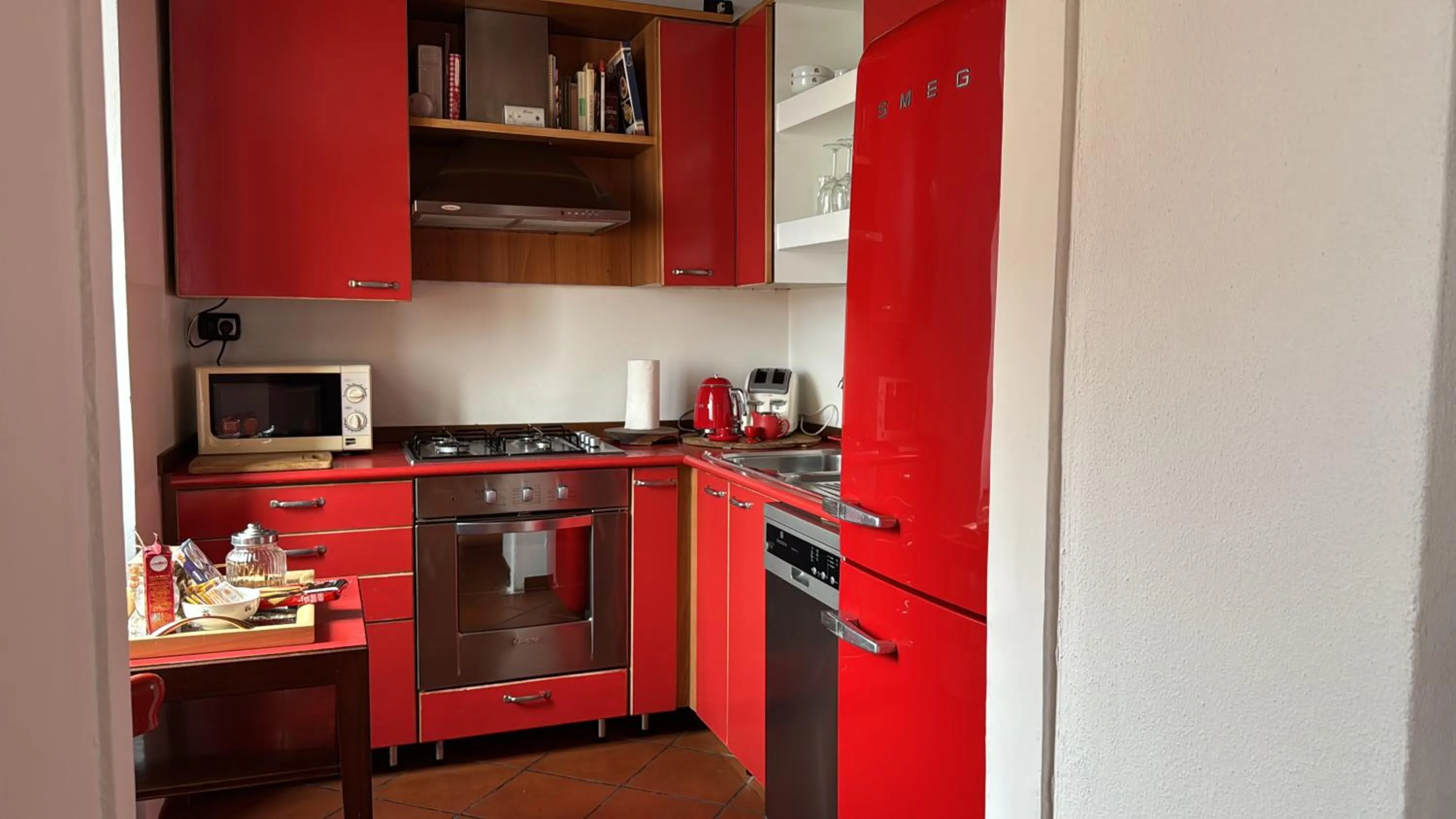 Kitchen or kitchenette in Casa Vacanza Castagna