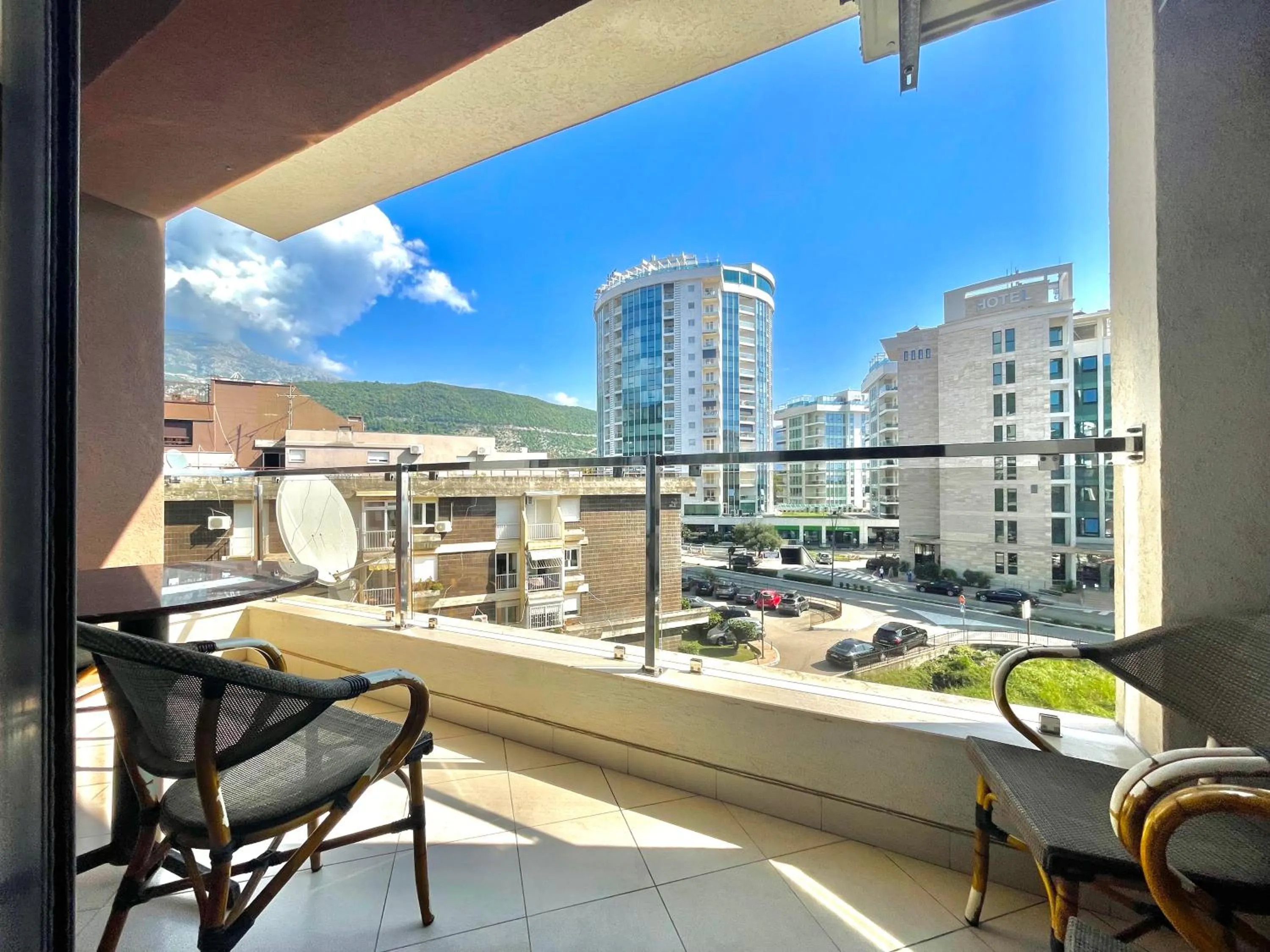 Balcony/Terrace in Comfort Apartments Aleksic