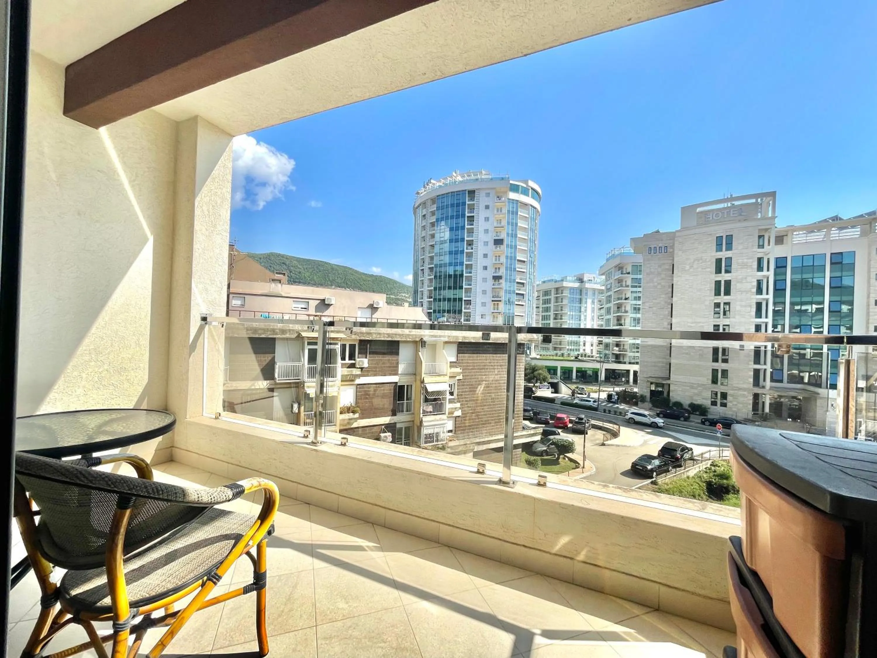 Balcony/Terrace in Comfort Apartments Aleksic