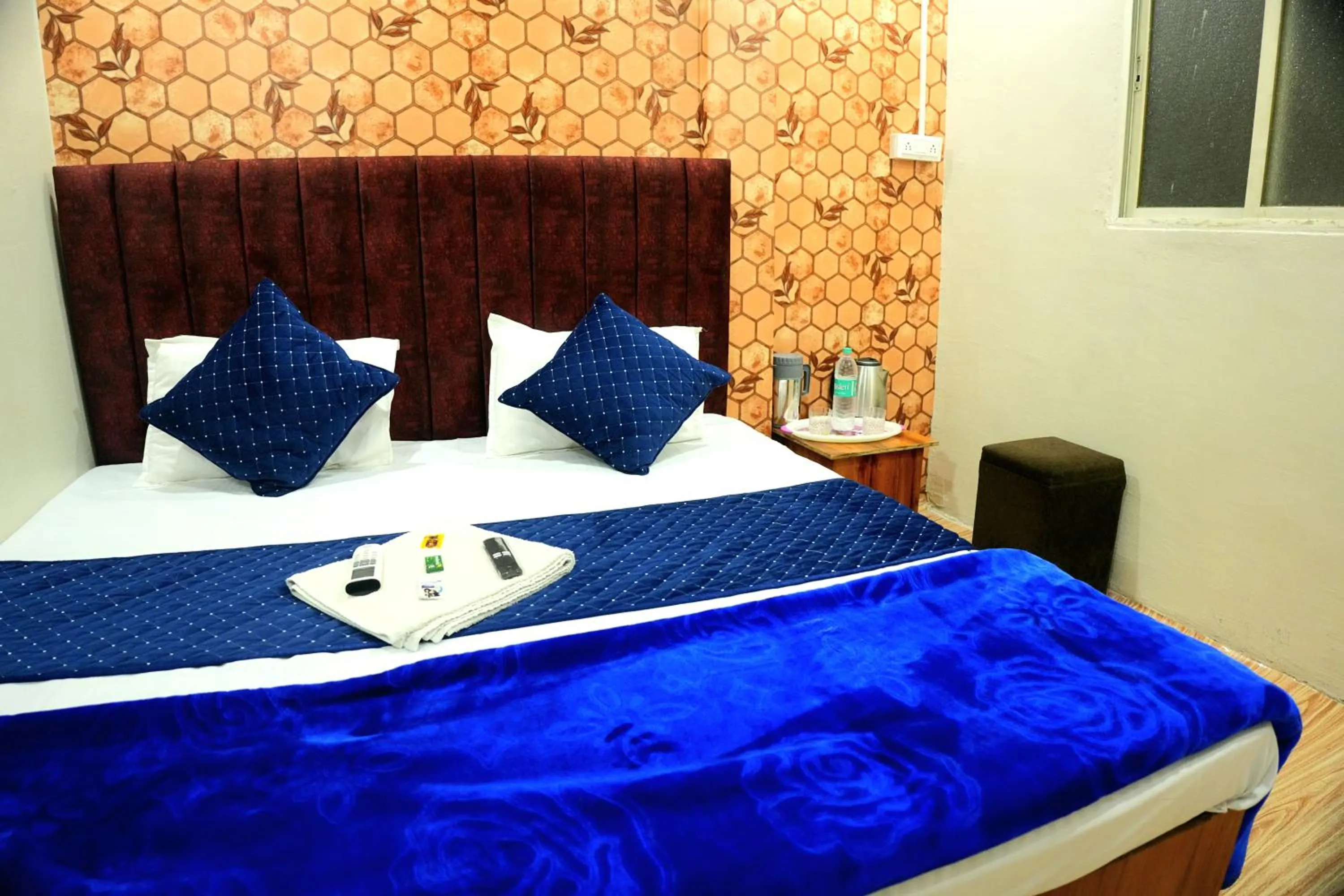 Bed in Hotel Ganraj