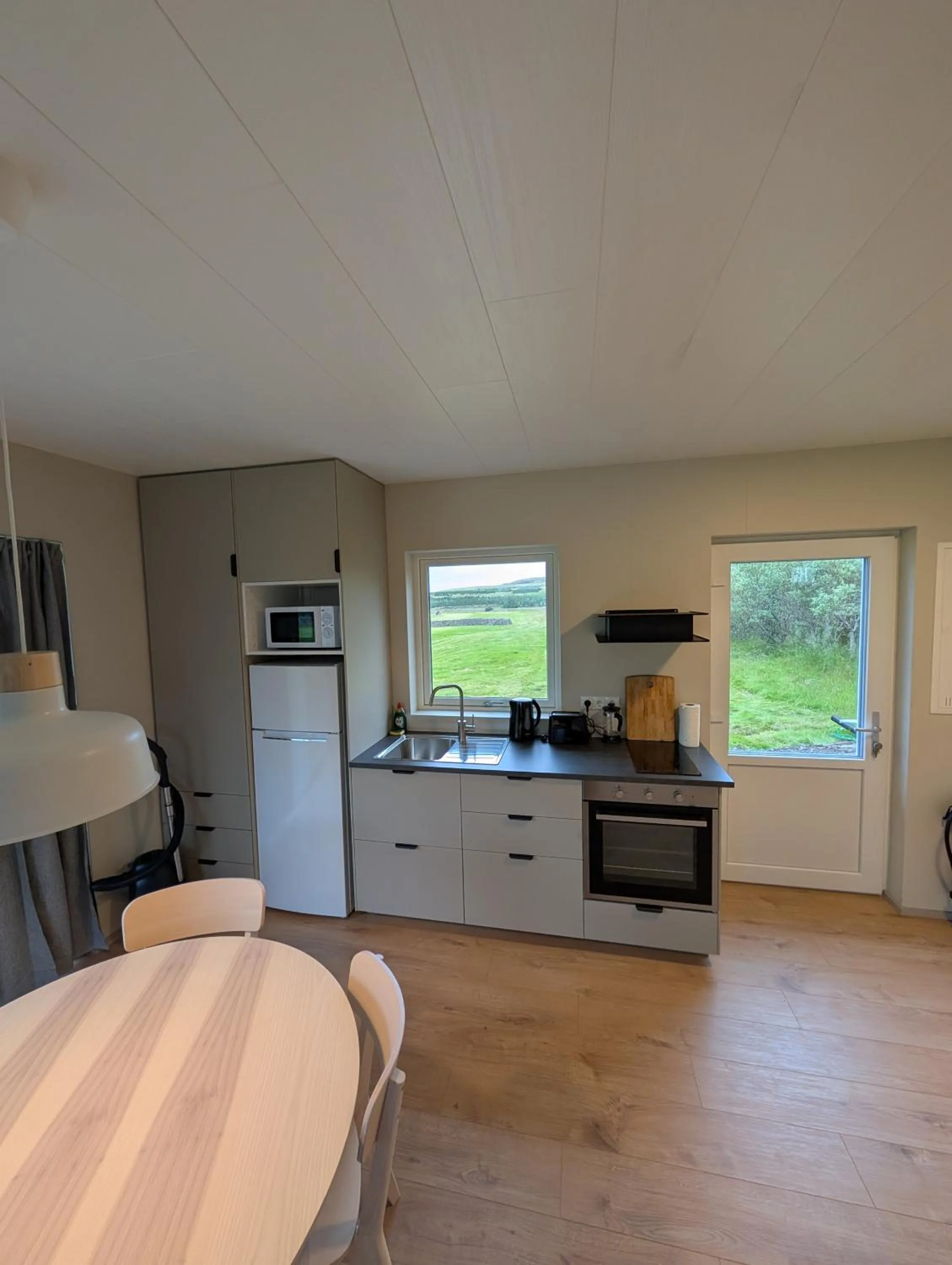 Kitchen or kitchenette in Bragdavellir Cottages