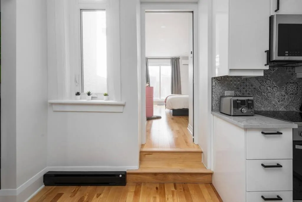 Kitchen or kitchenette in Downtown Luxe: Metro, King Bed, Parking, Sleeps 6