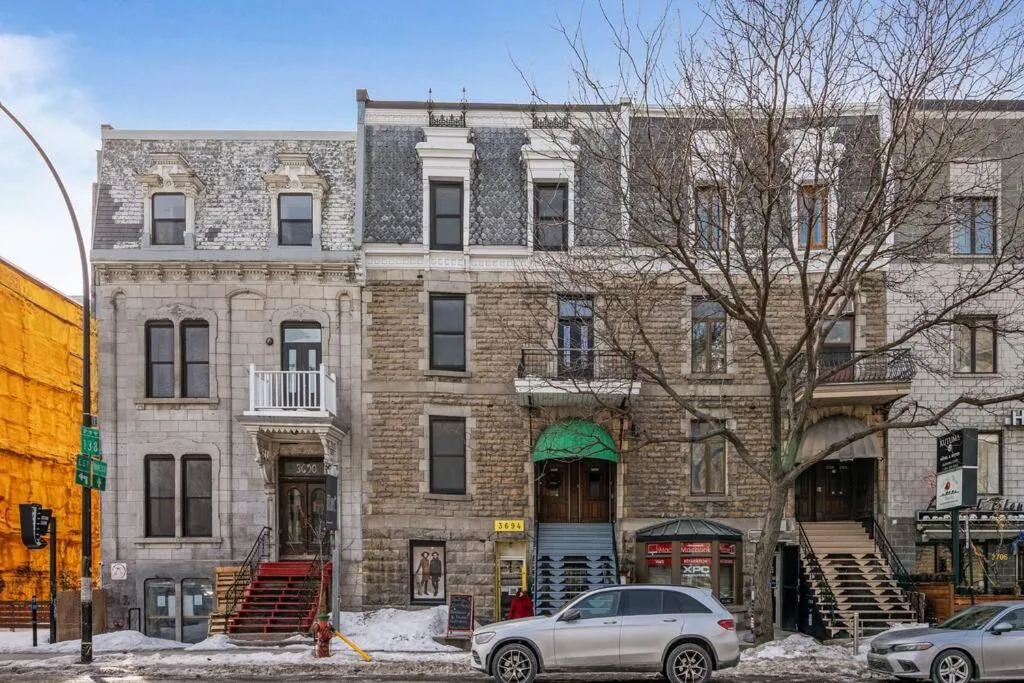 Property building in Downtown Luxe: Metro, King Bed, Parking, Sleeps 6