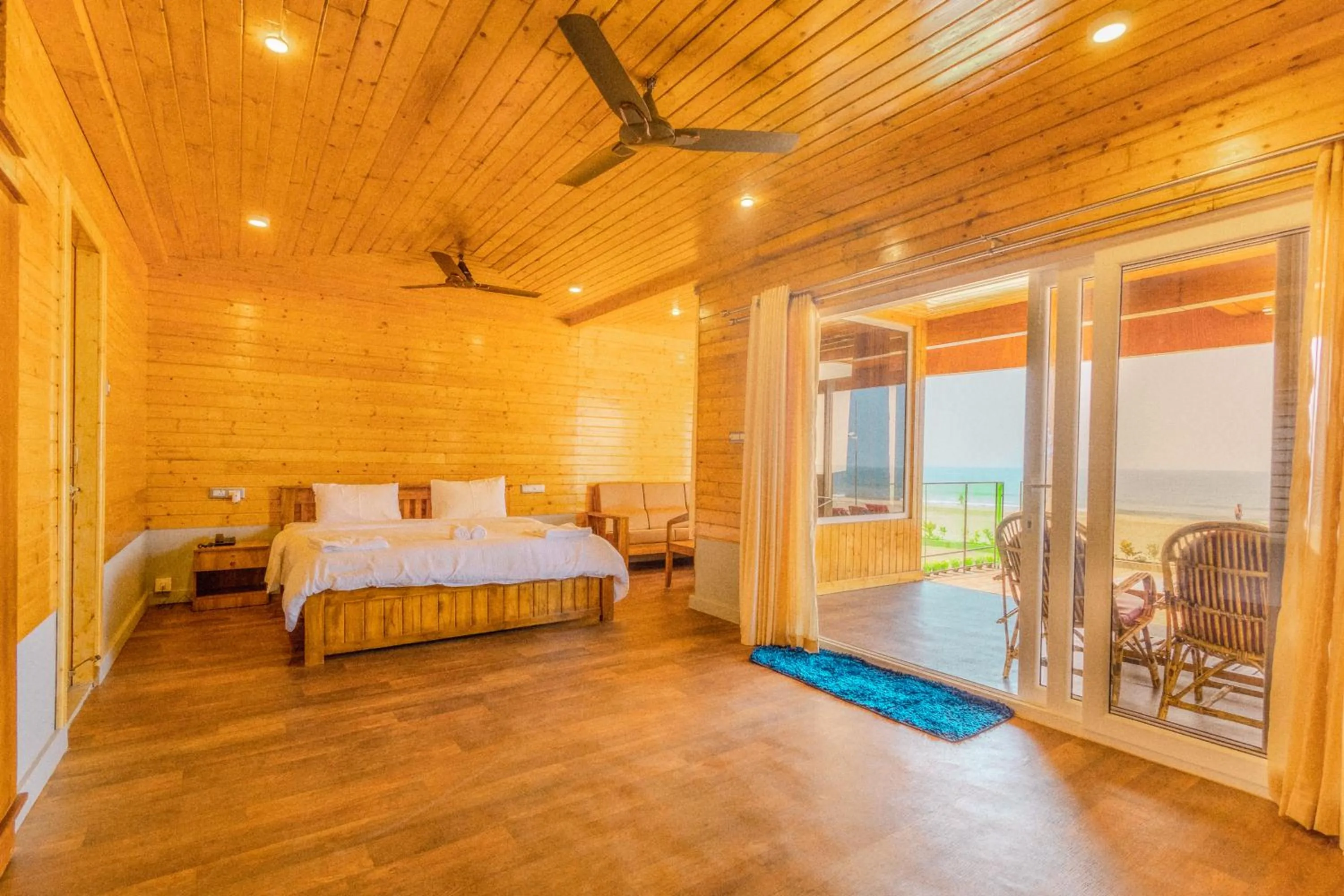 Bed in The O2H Agonda Beach Resort