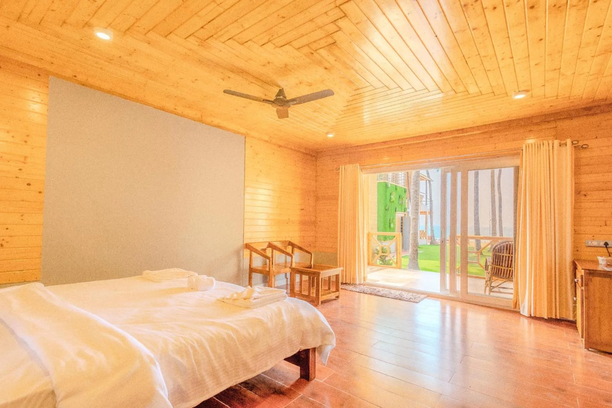 Bed in The O2H Agonda Beach Resort