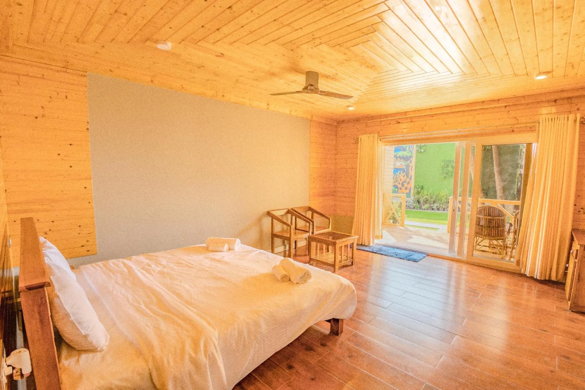 Bed in The O2H Agonda Beach Resort