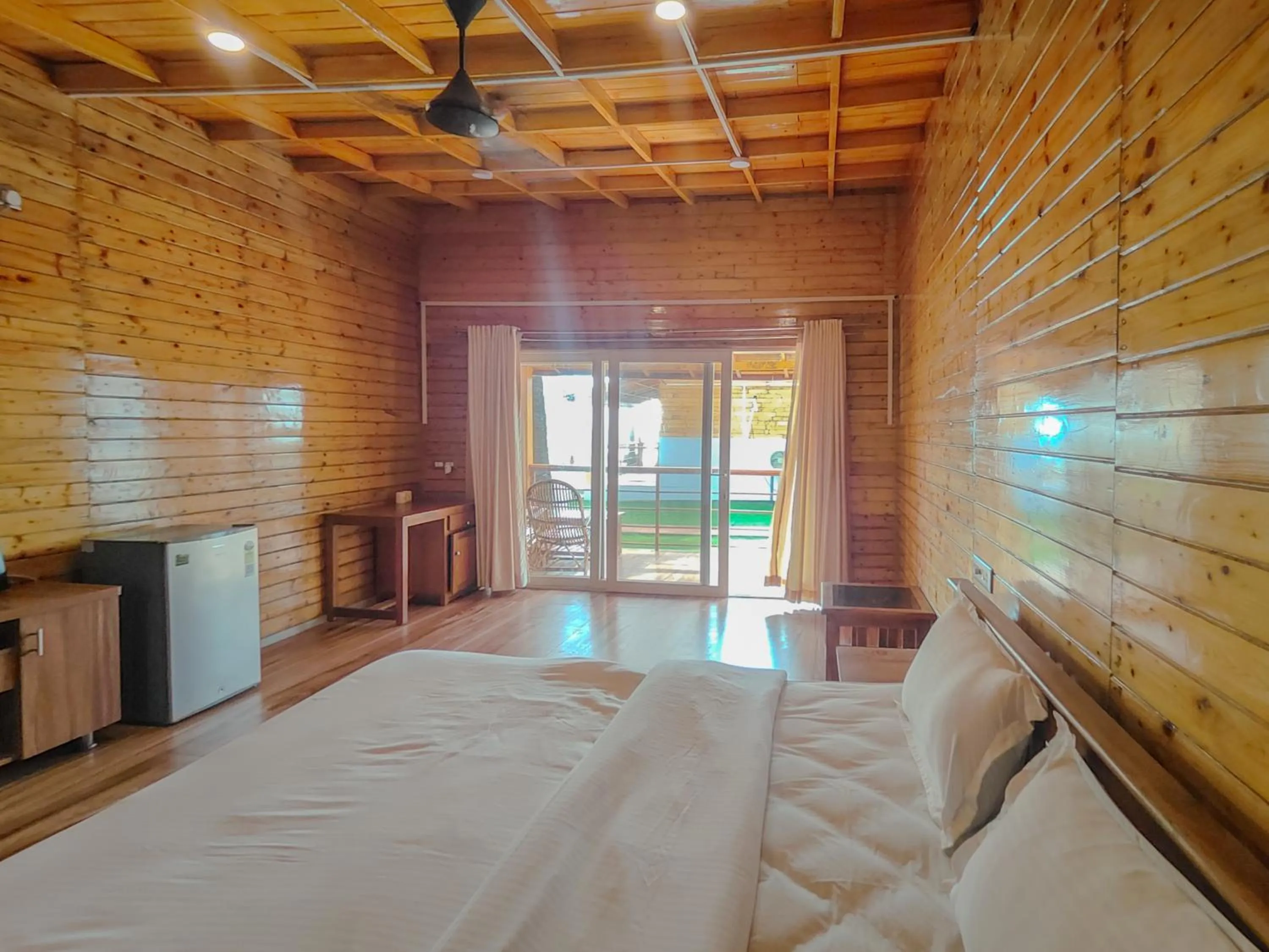 Bed in The O2H Agonda Beach Resort