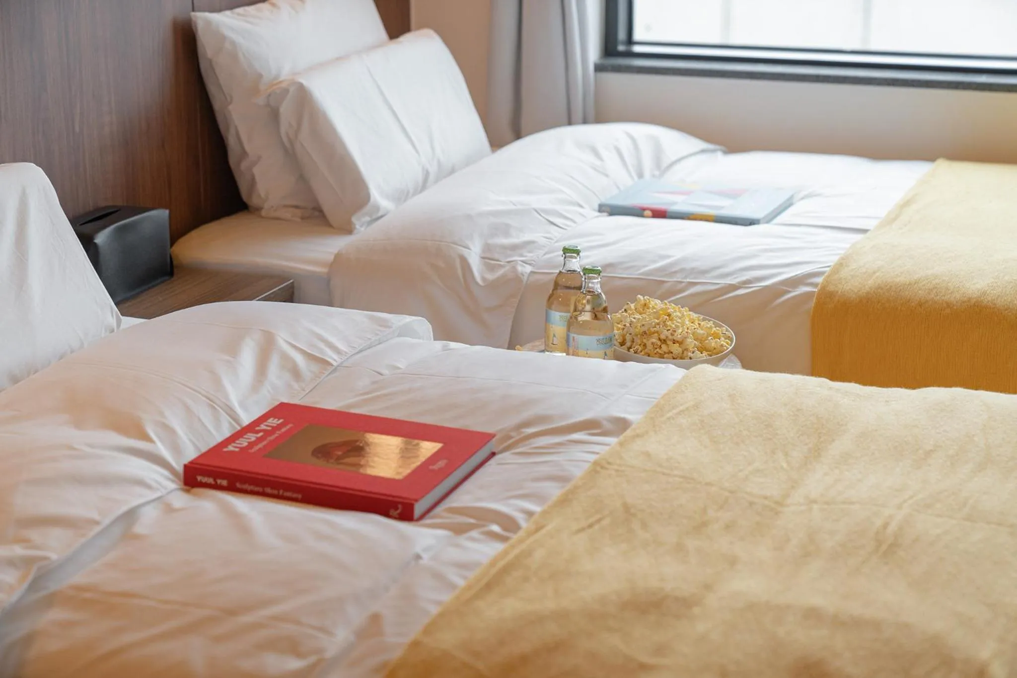 Bed in Nouvelle Hotel Seoul Itaewon by Aank